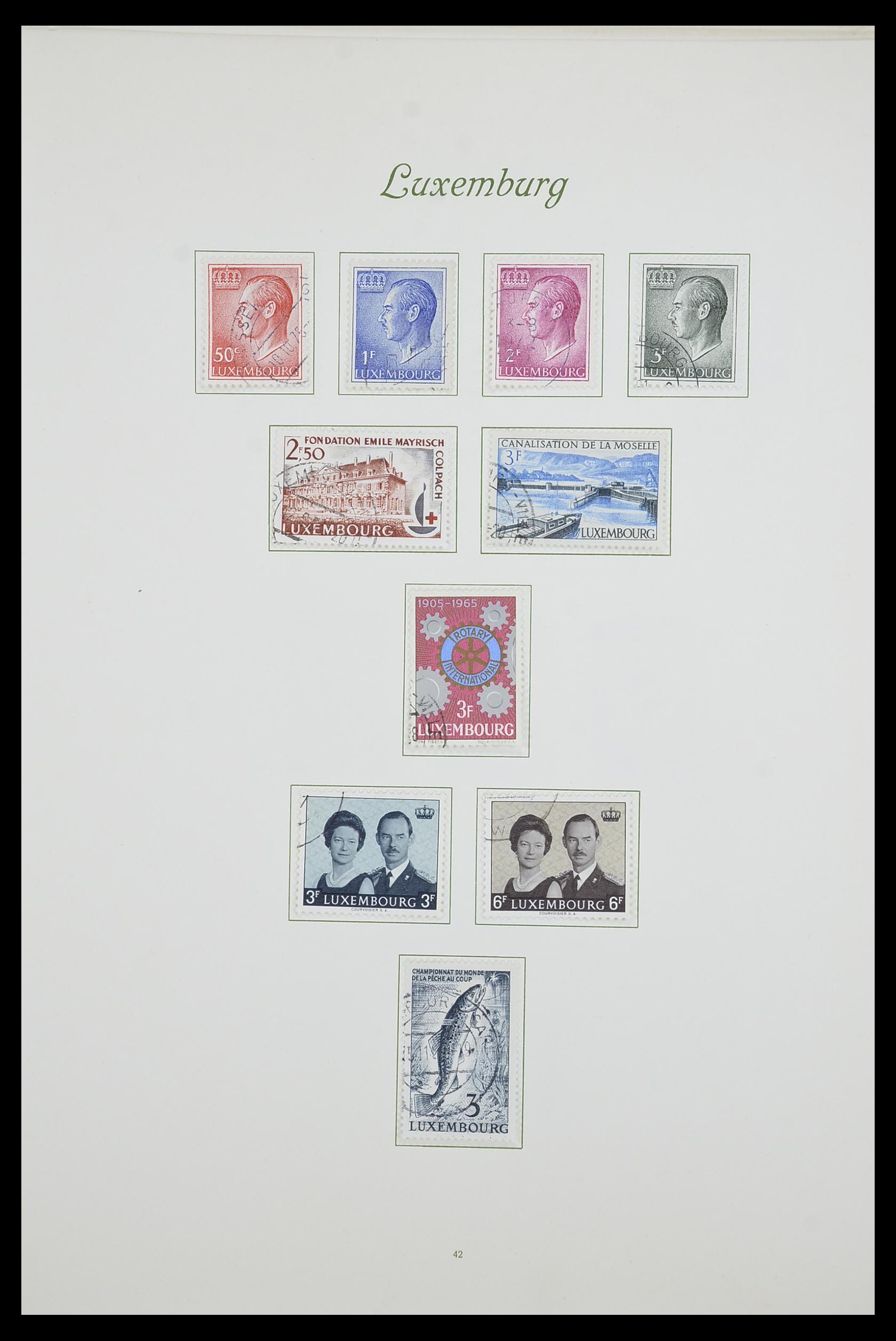 33609 048 - Postzegelverzameling 33609 Luxemburg 1852-1968.