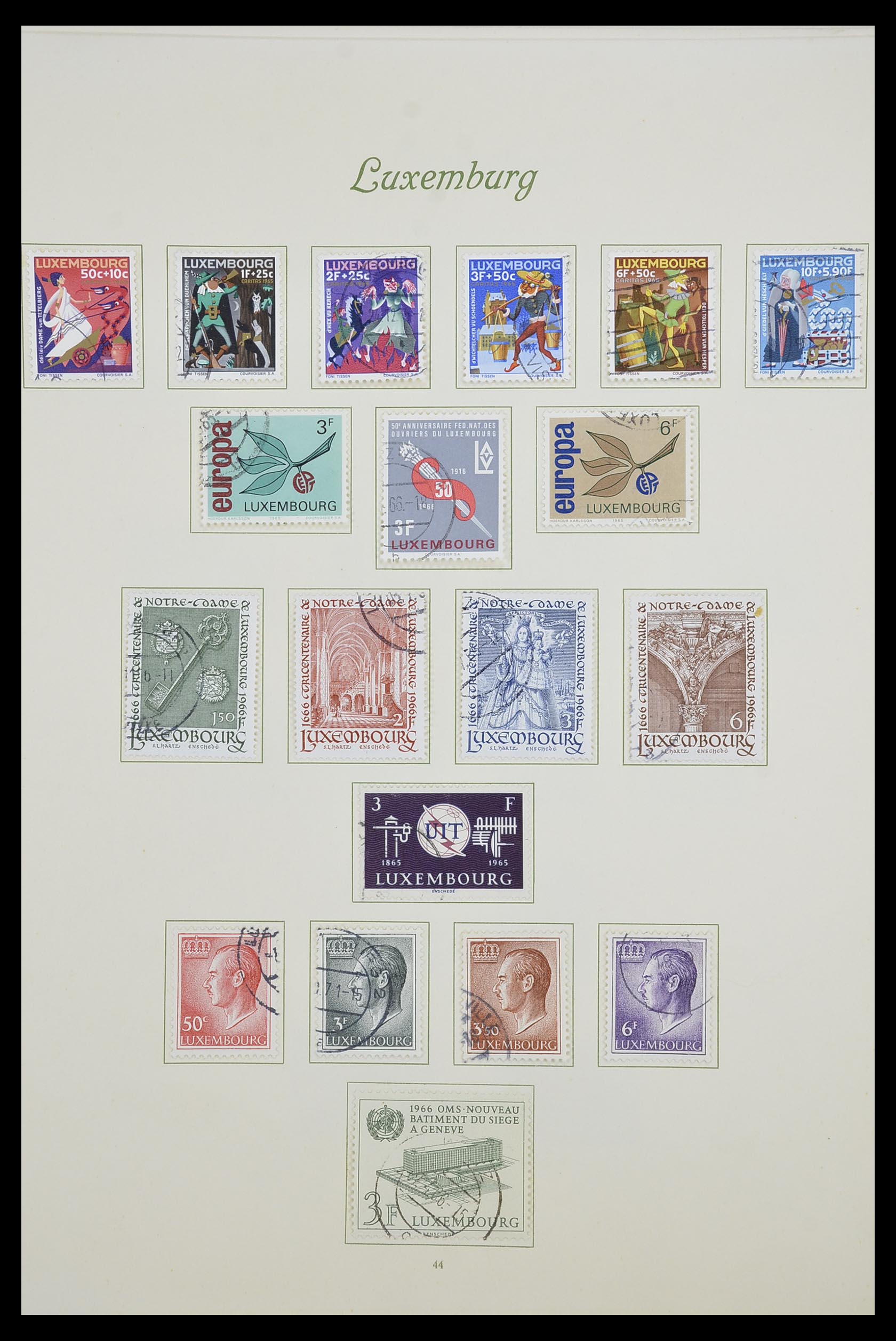 33609 050 - Postzegelverzameling 33609 Luxemburg 1852-1968.