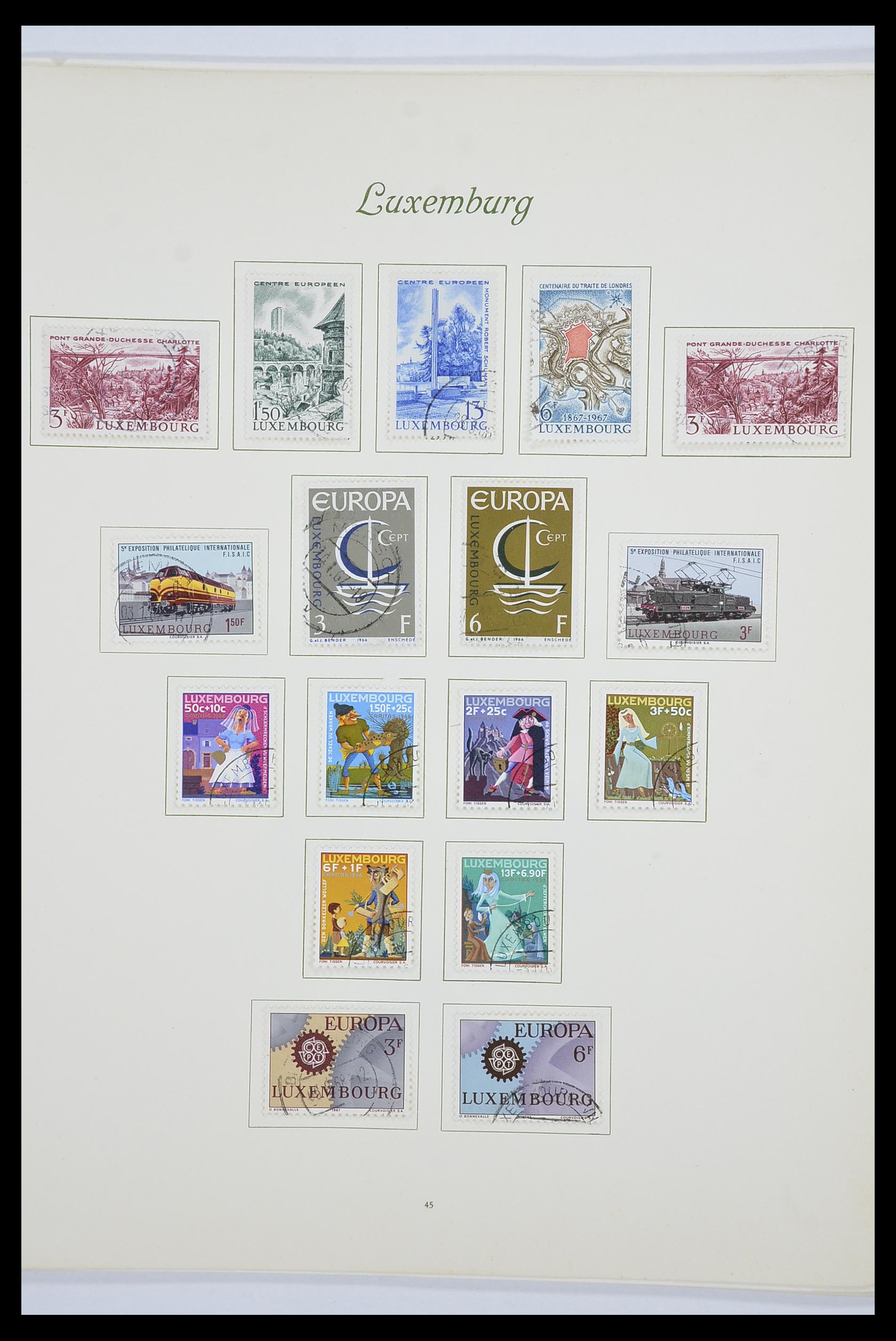 33609 051 - Postzegelverzameling 33609 Luxemburg 1852-1968.