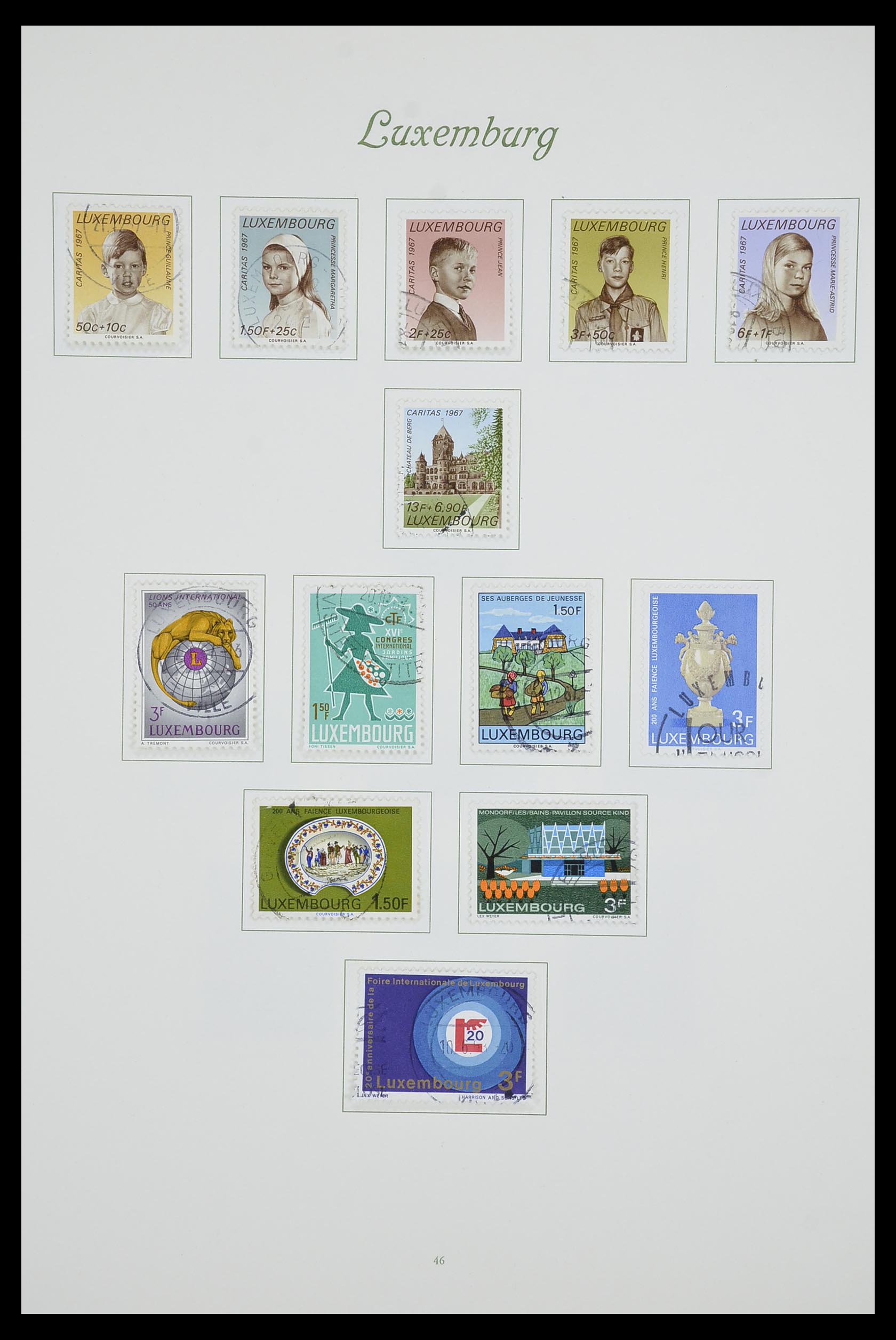 33609 052 - Postzegelverzameling 33609 Luxemburg 1852-1968.