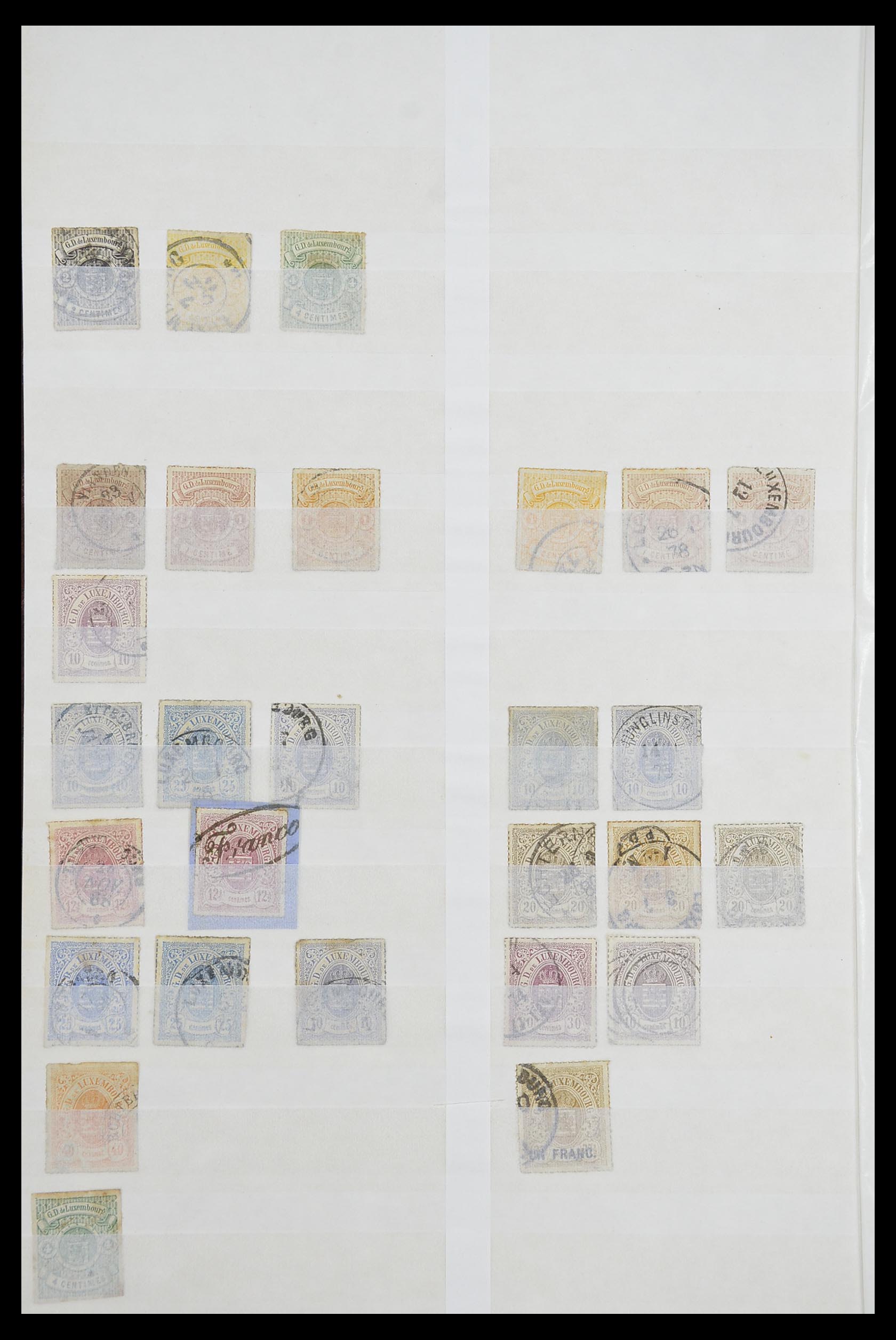 33610 002 - Postzegelverzameling 33610 Luxemburg 1852-1955.