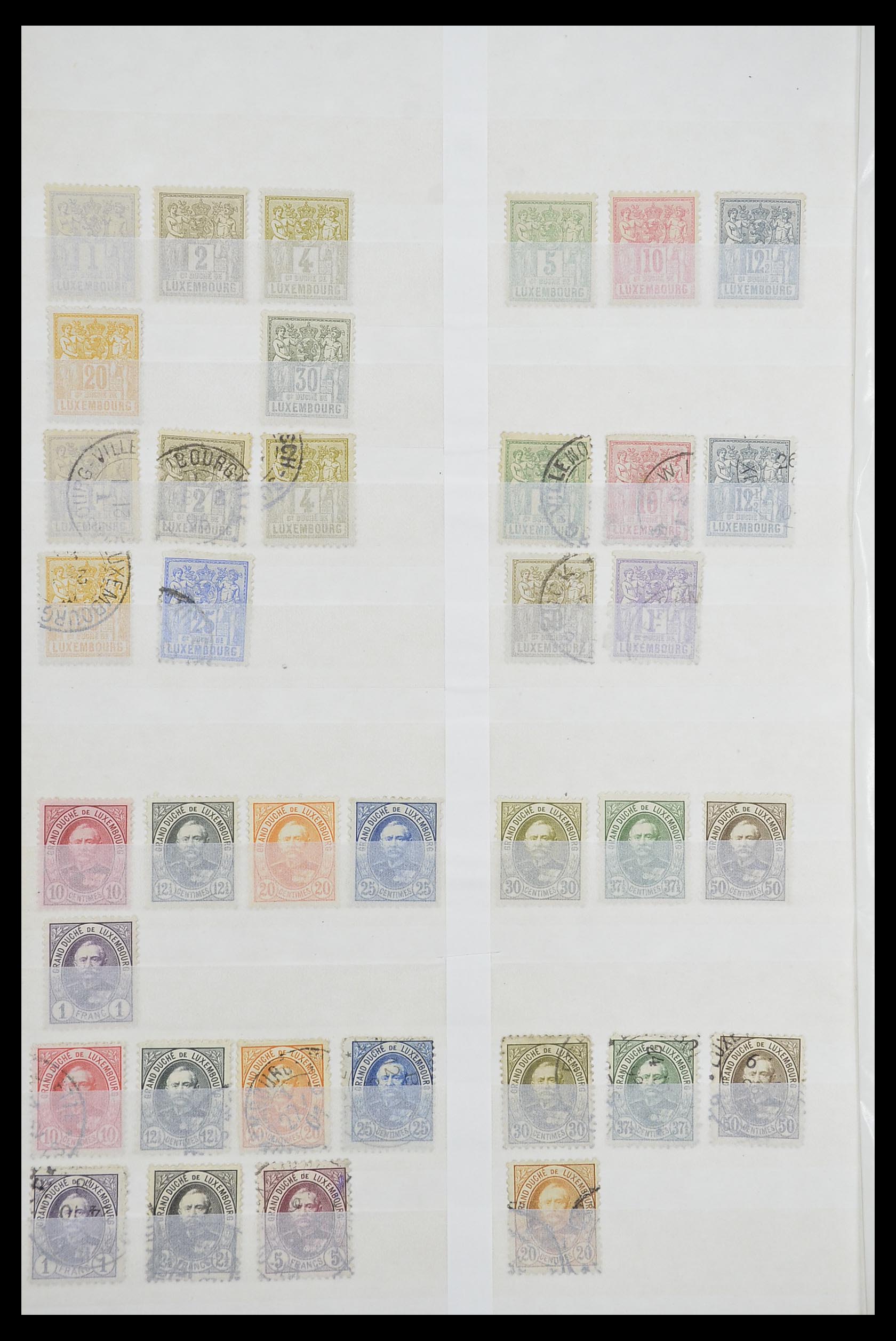 33610 004 - Postzegelverzameling 33610 Luxemburg 1852-1955.