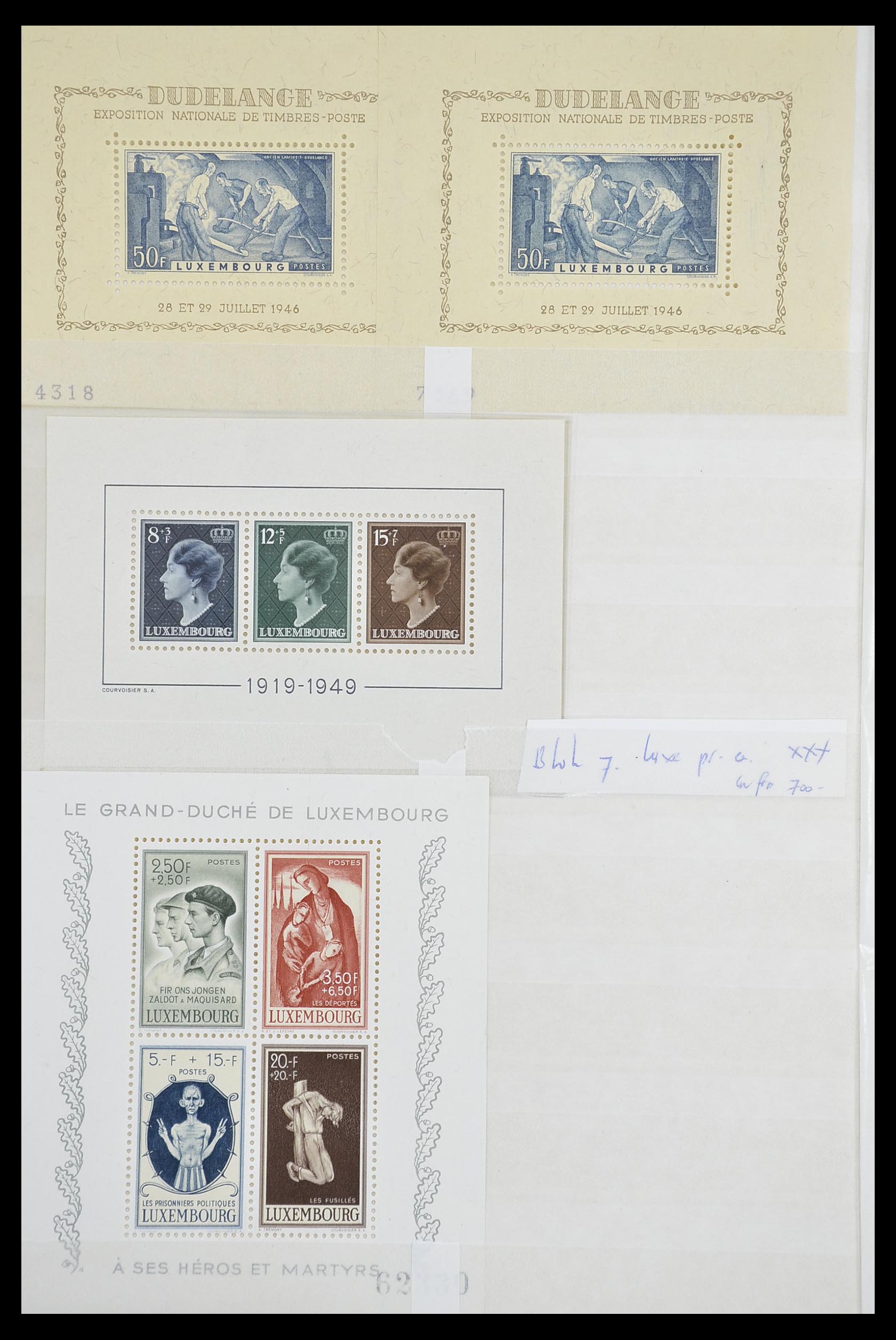 33610 014 - Postzegelverzameling 33610 Luxemburg 1852-1955.