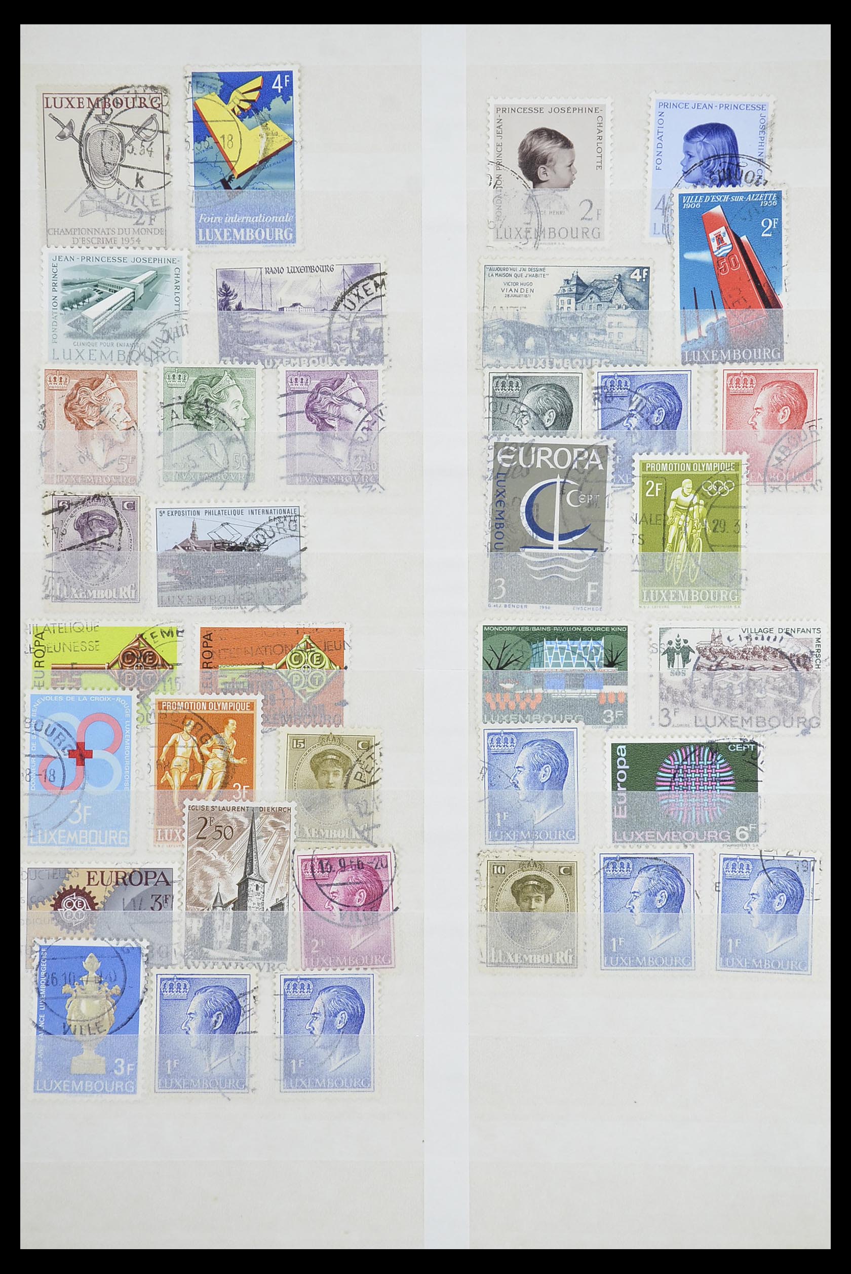 33610 016 - Postzegelverzameling 33610 Luxemburg 1852-1955.