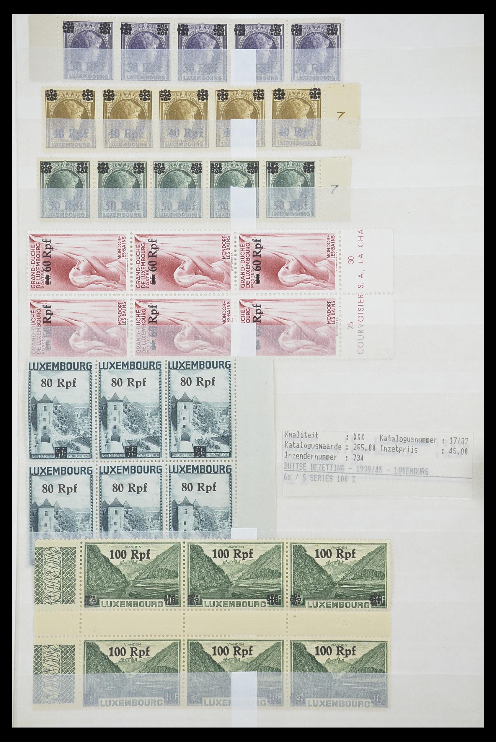 33610 019 - Postzegelverzameling 33610 Luxemburg 1852-1955.