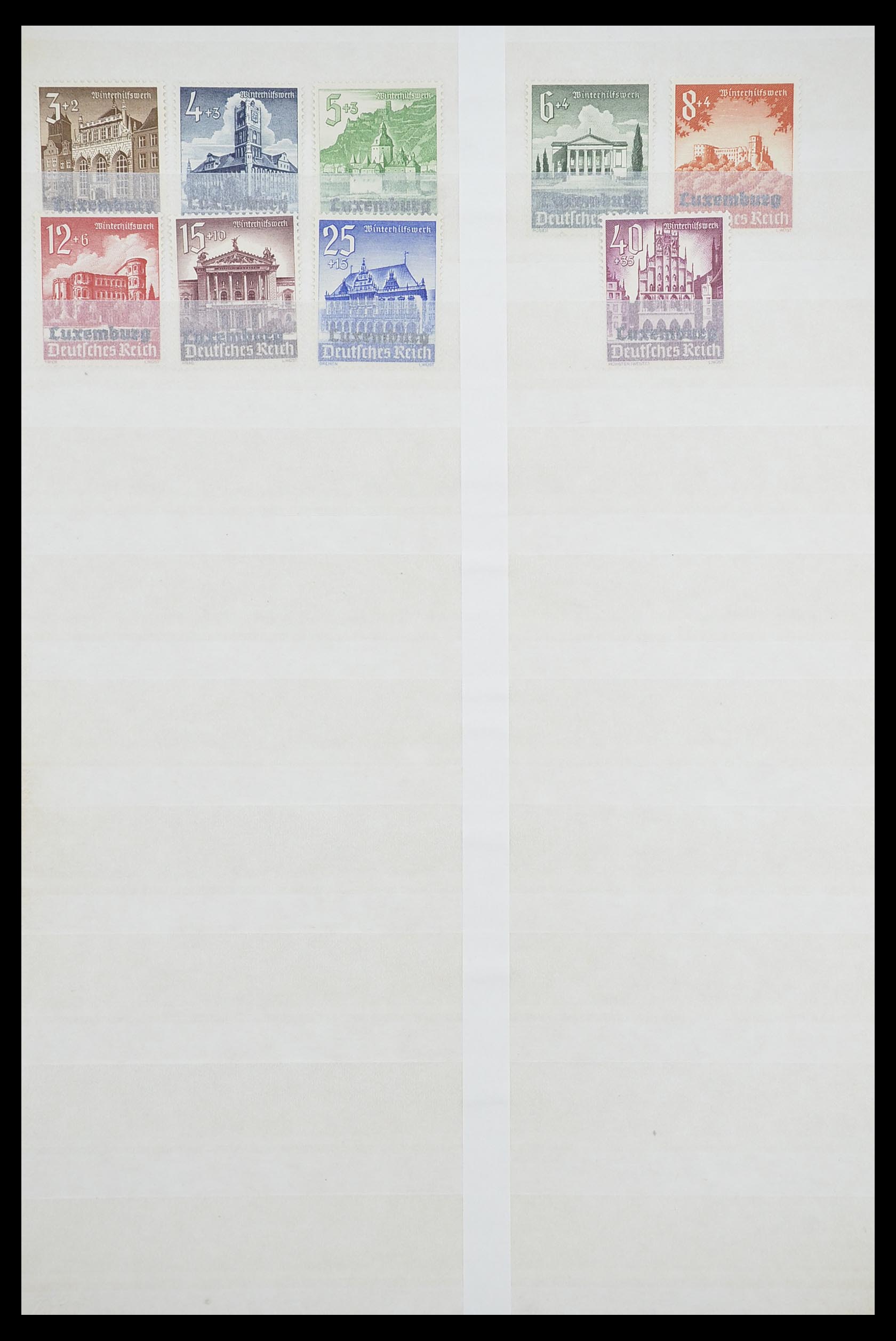 33610 020 - Postzegelverzameling 33610 Luxemburg 1852-1955.