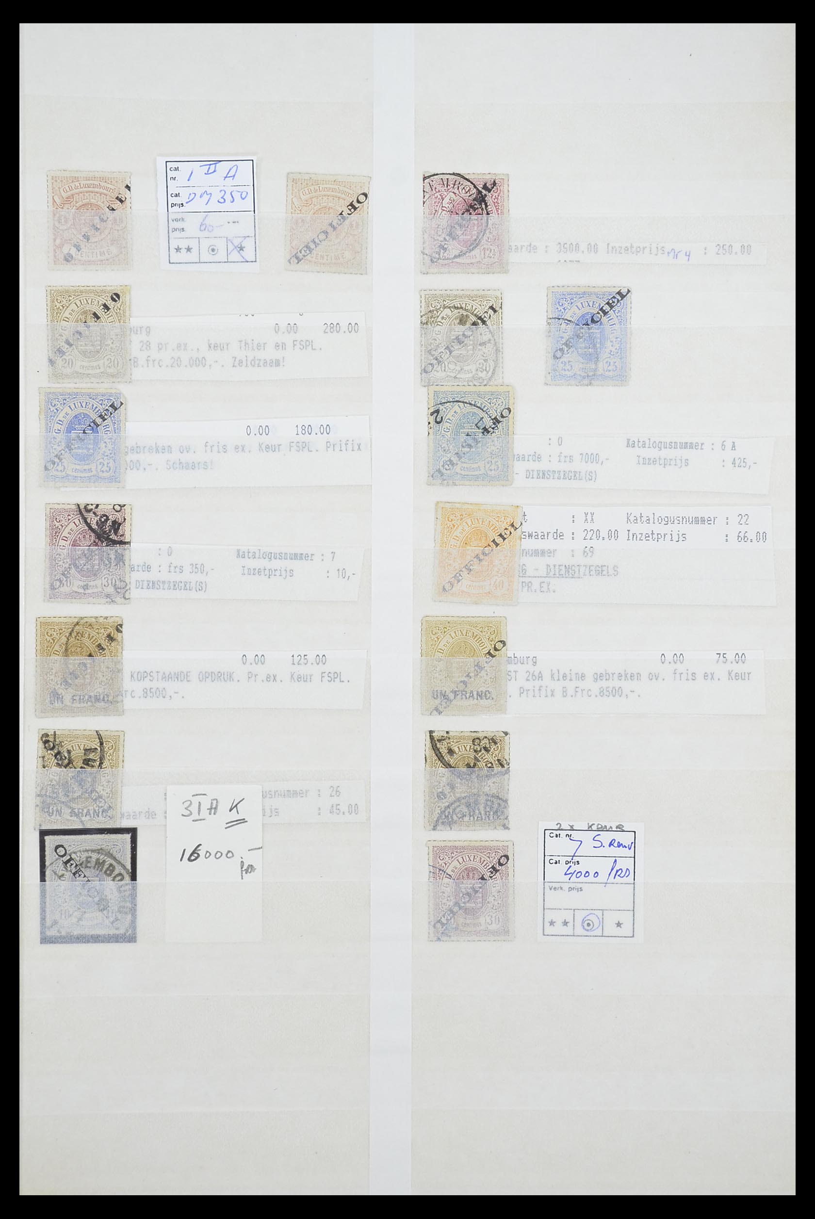 33610 021 - Postzegelverzameling 33610 Luxemburg 1852-1955.