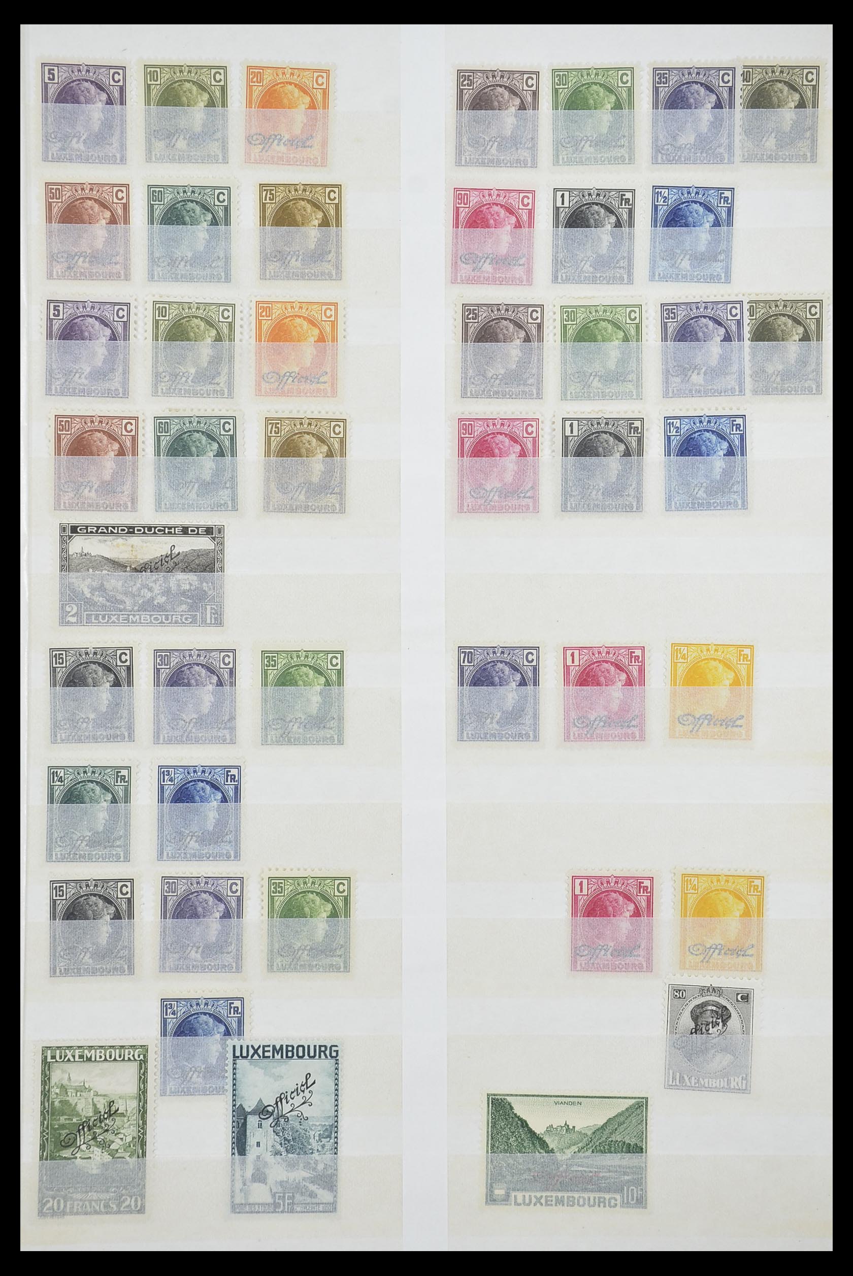 33610 029 - Stamp collection 33610 Luxembourg 1852-1955.