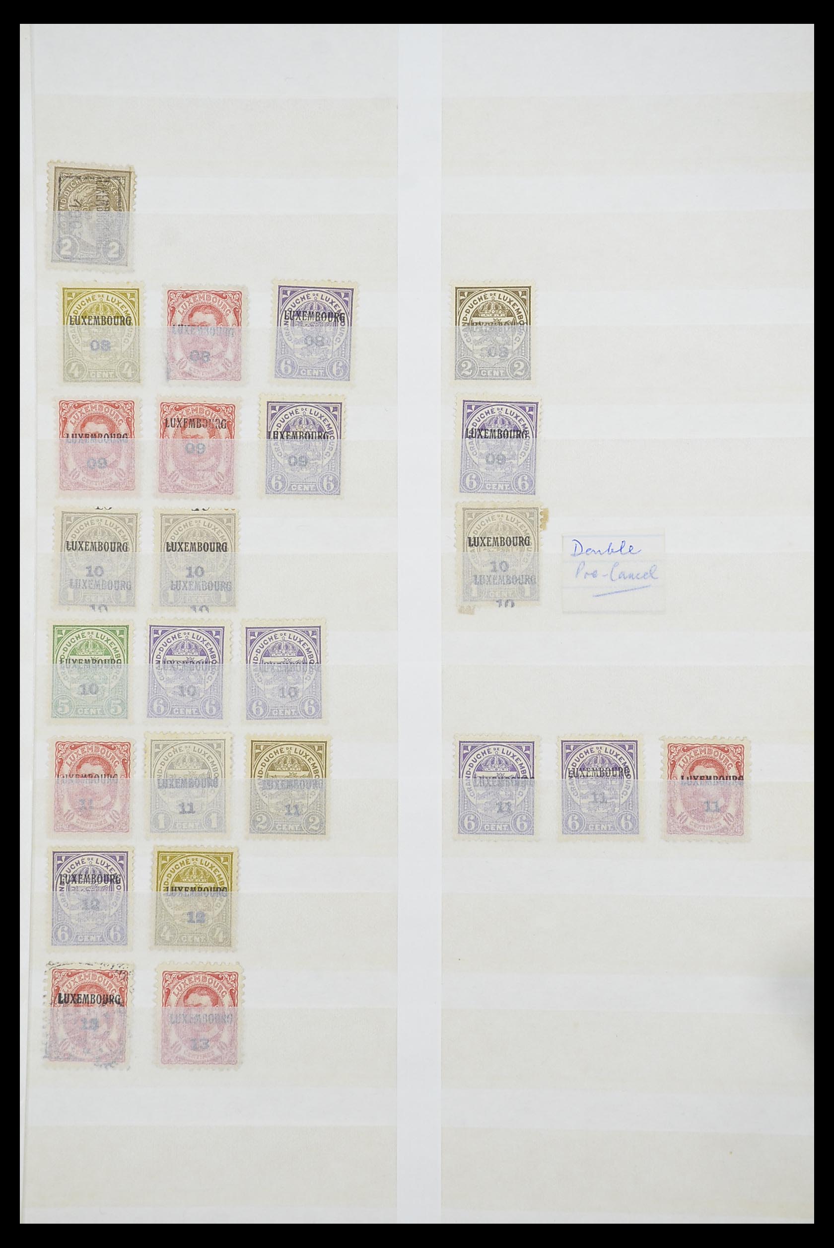 33610 032 - Postzegelverzameling 33610 Luxemburg 1852-1955.