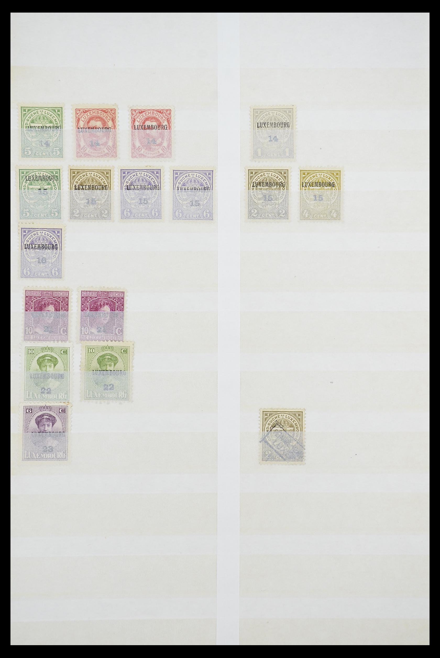 33610 033 - Postzegelverzameling 33610 Luxemburg 1852-1955.