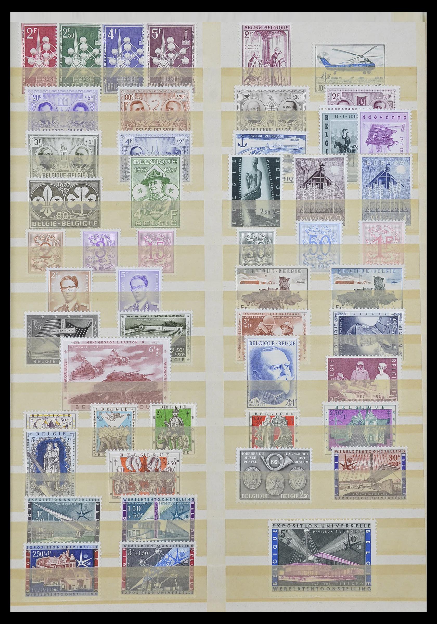33613 001 - Postzegelverzameling 33613 België 1957-1983.
