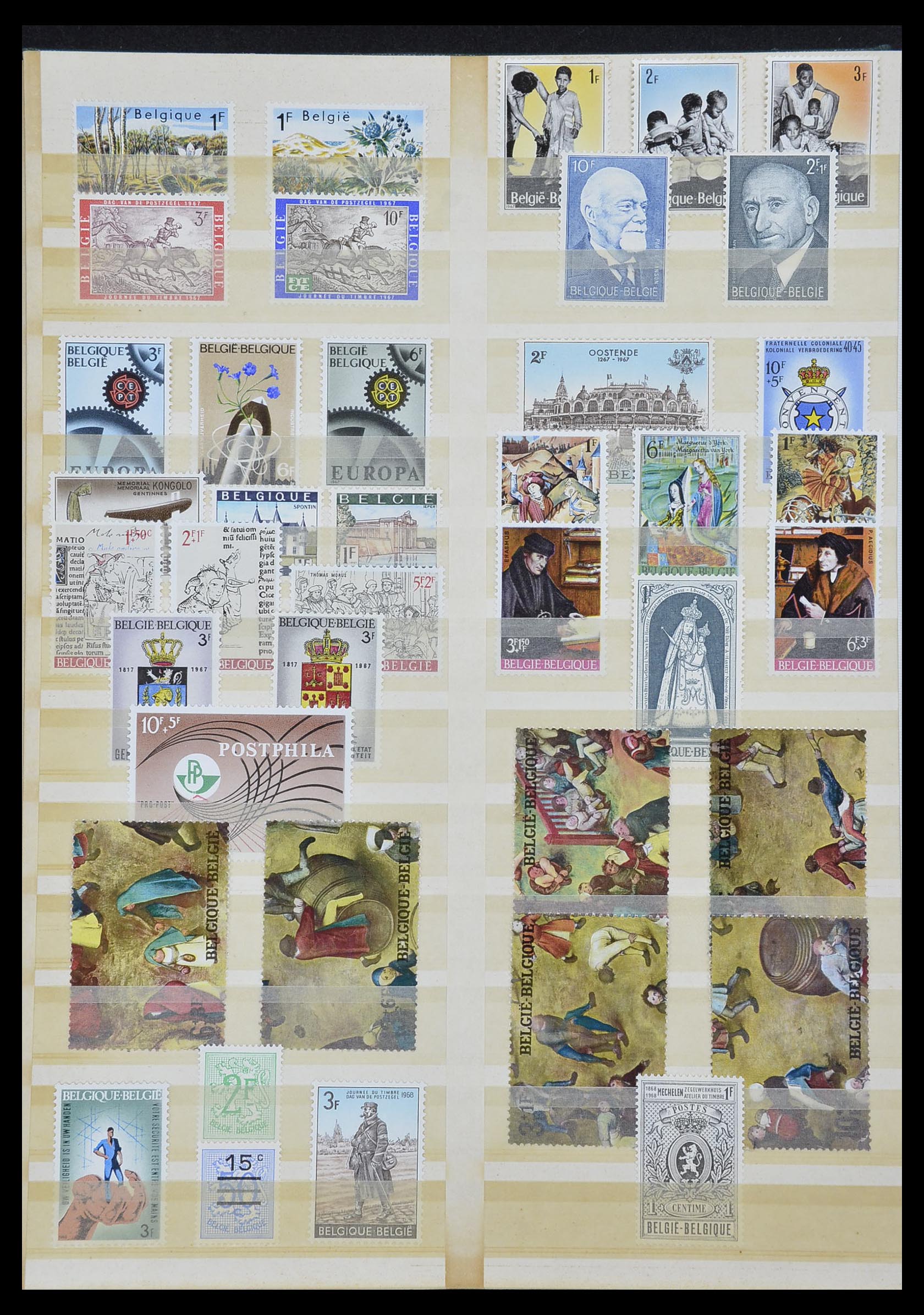 33613 010 - Stamp collection 33613 Belgium 1957-1983.