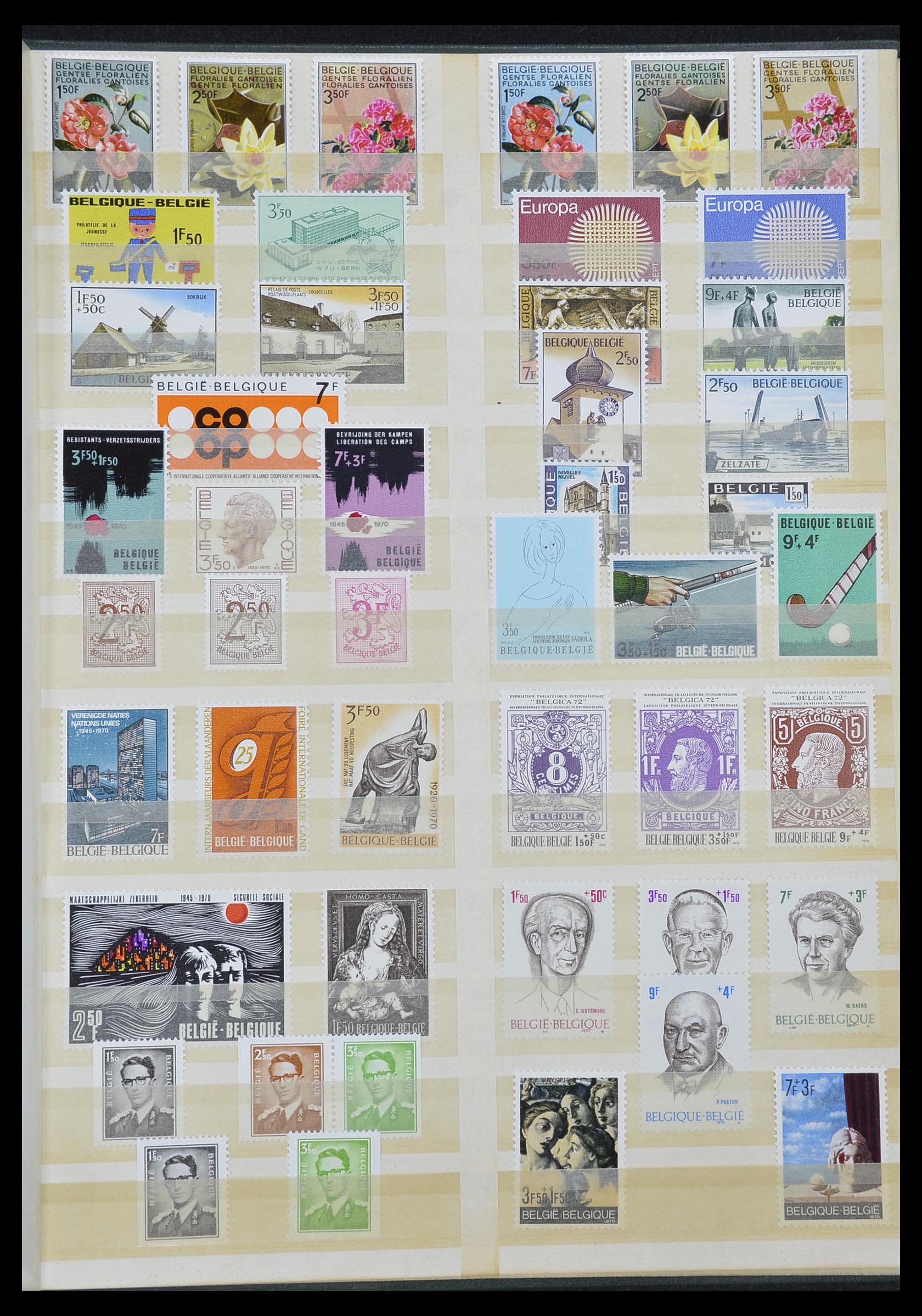 33613 013 - Stamp collection 33613 Belgium 1957-1983.