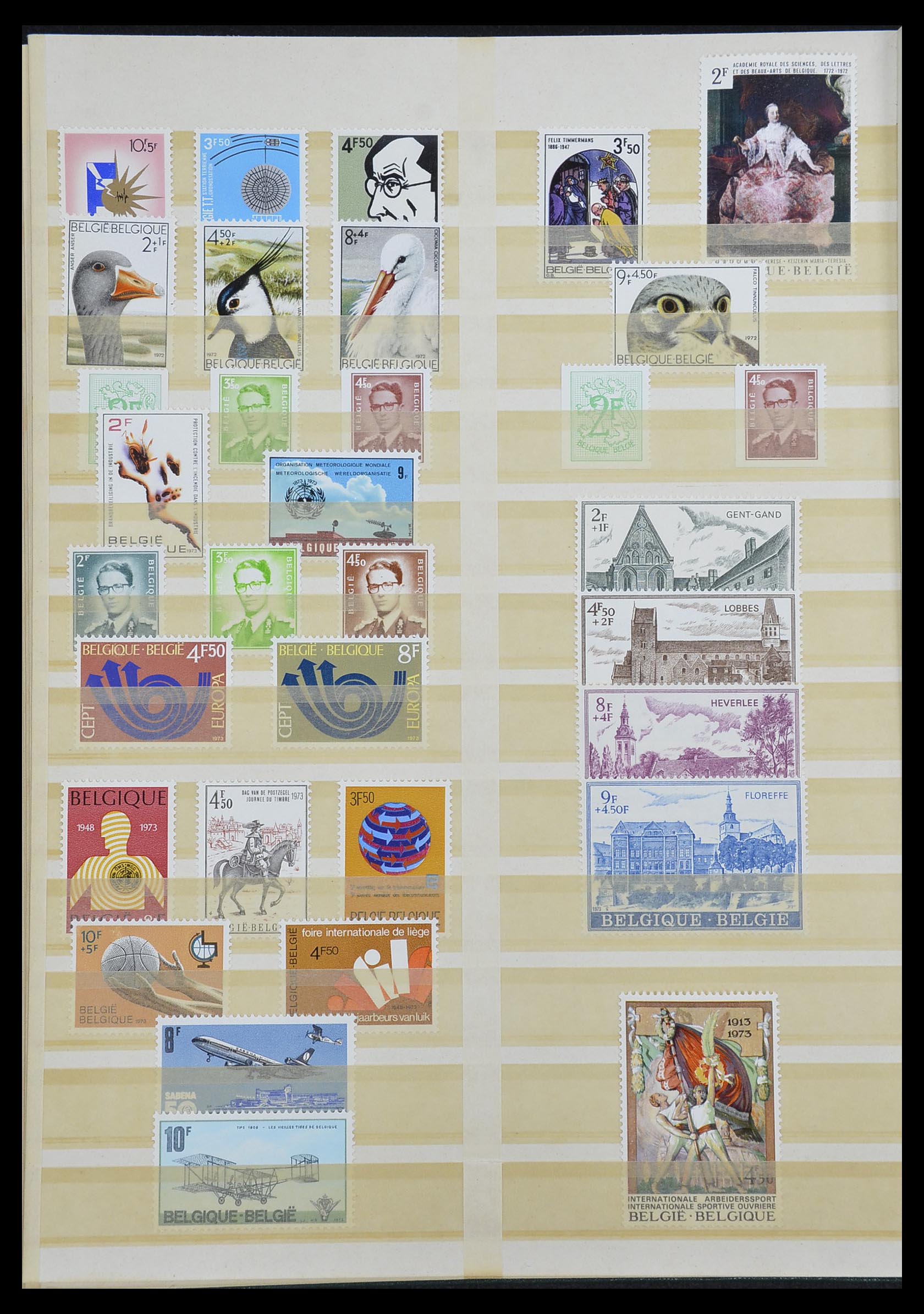 33613 016 - Stamp collection 33613 Belgium 1957-1983.