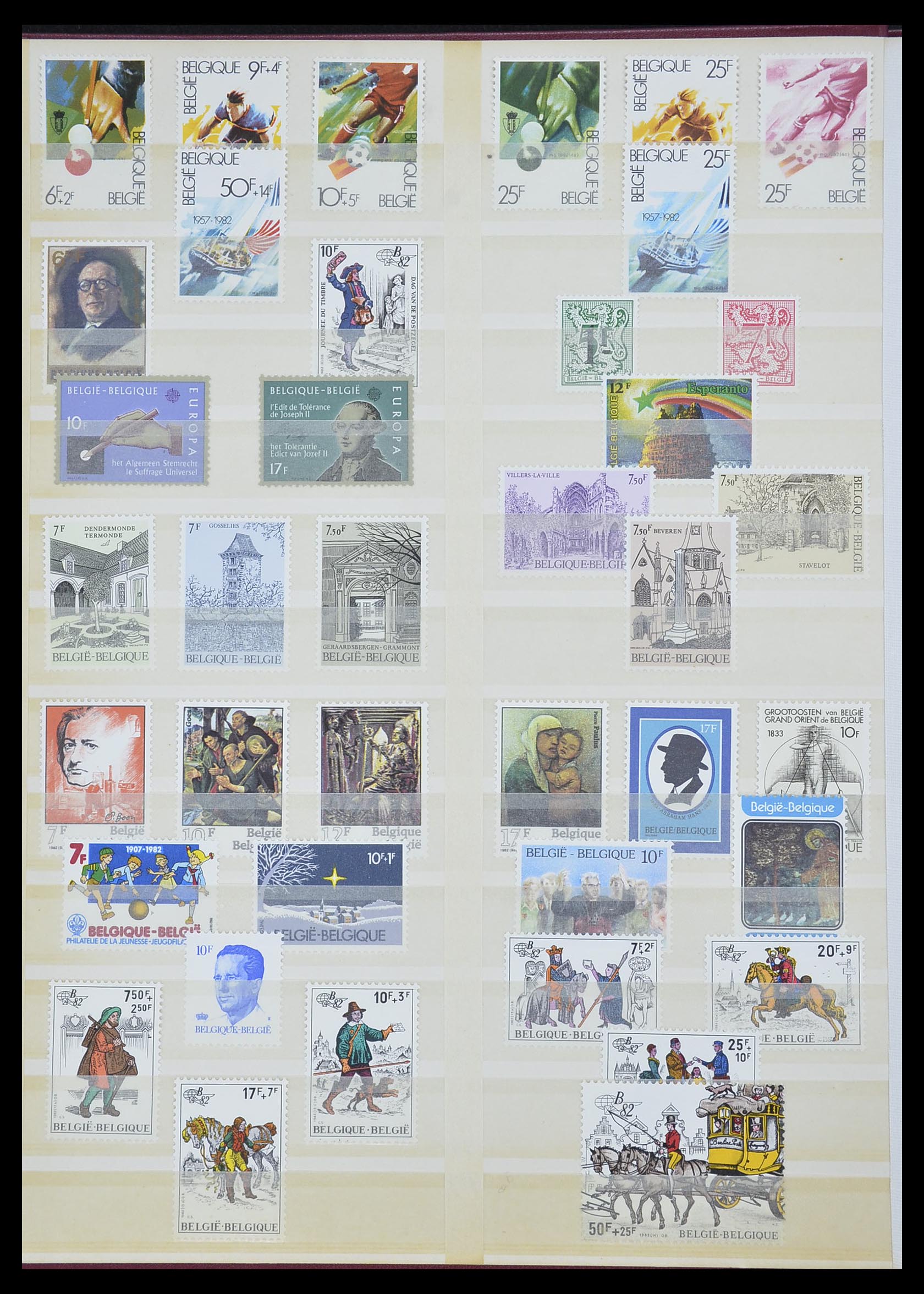 33613 026 - Stamp collection 33613 Belgium 1957-1983.