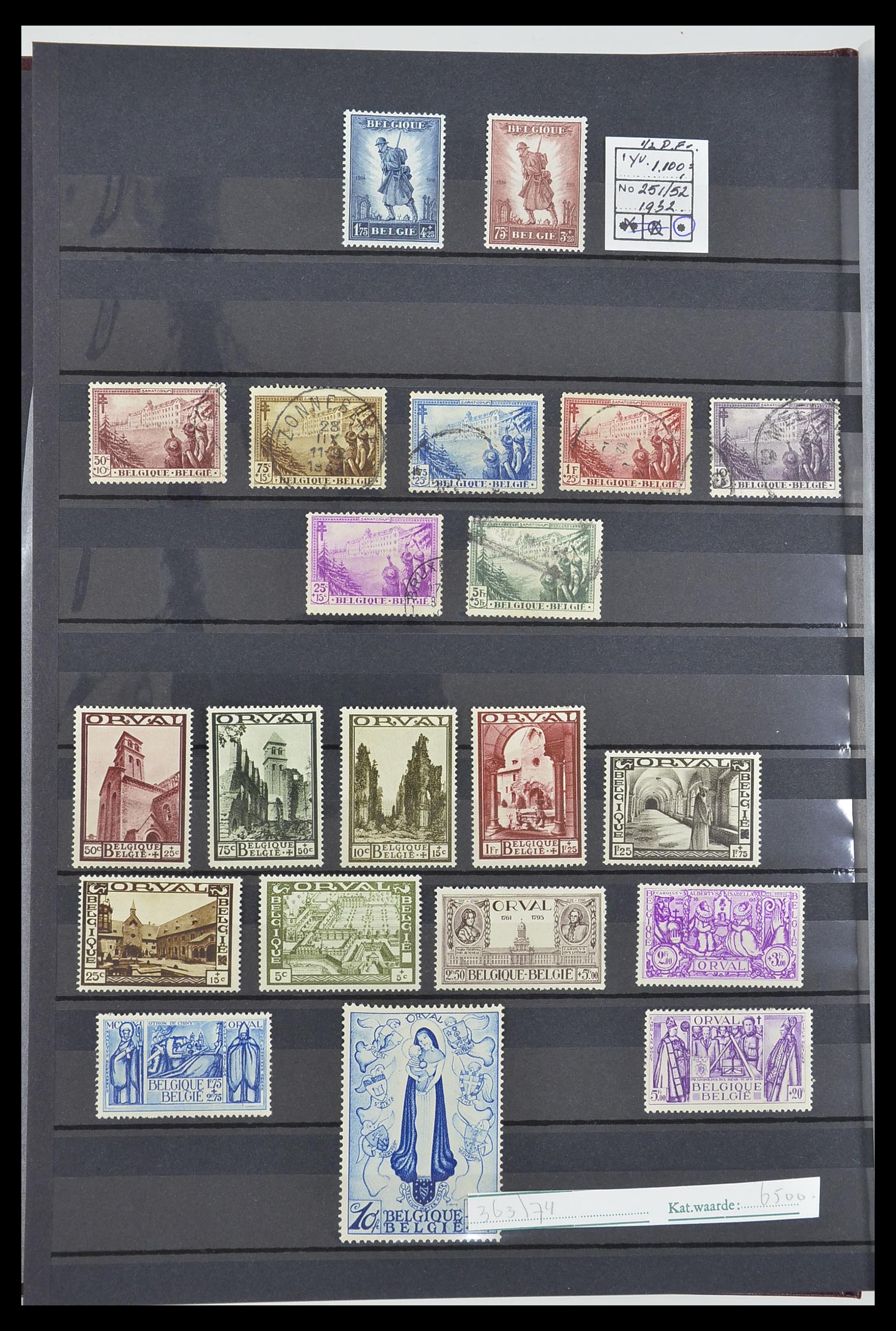 33617 008 - Stamp collection 33617 Belgium 1849-1970.