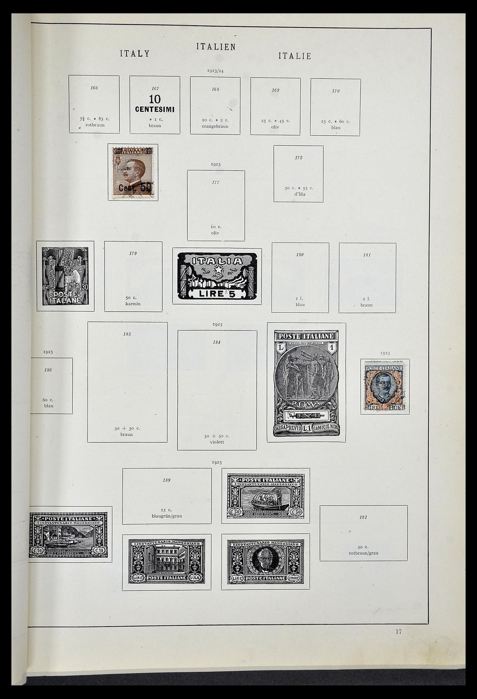 33619 009 - Postzegelverzameling 33619 Italiaanse gebieden/bezetting/koloniën 187