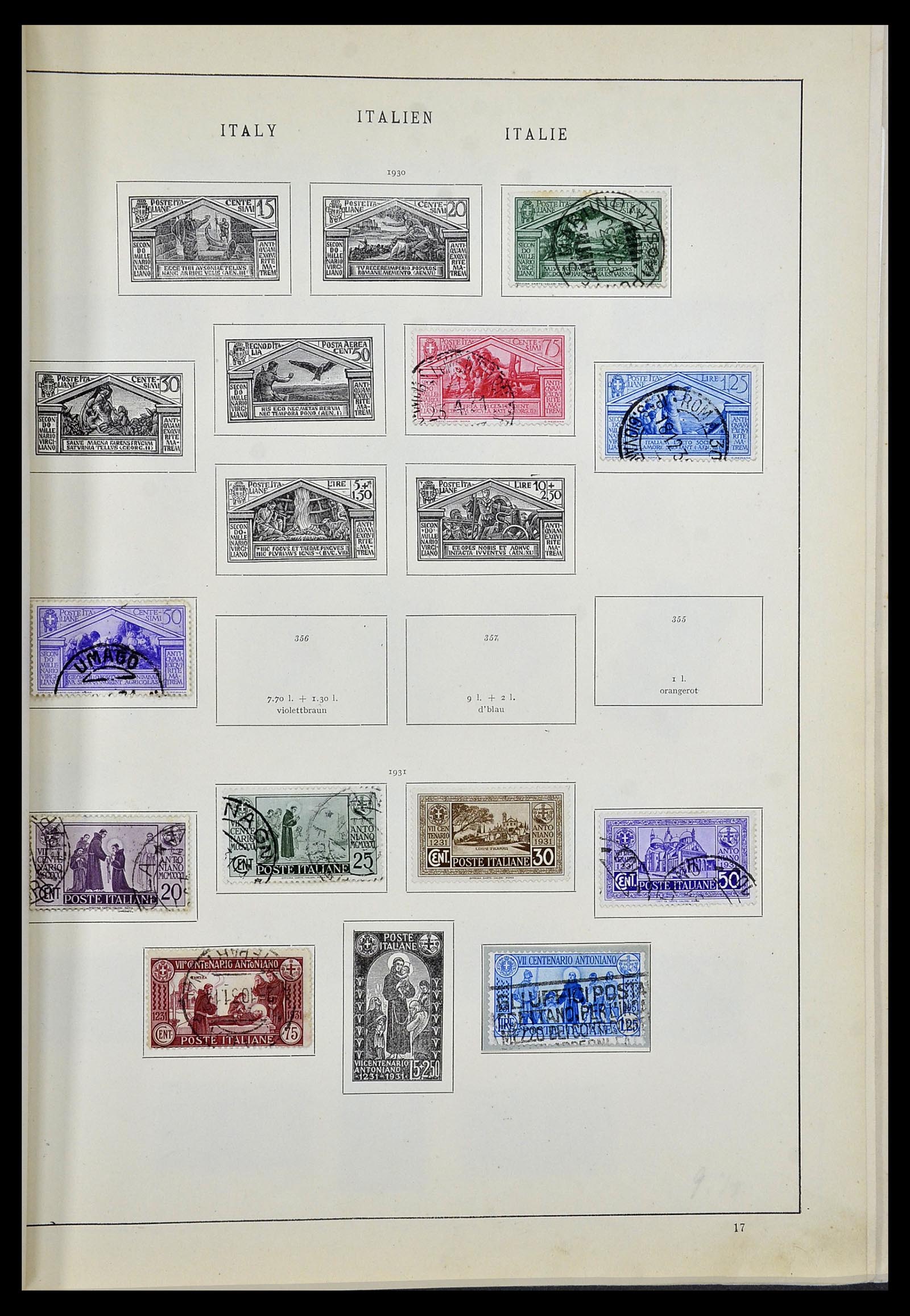 33619 016 - Postzegelverzameling 33619 Italiaanse gebieden/bezetting/koloniën 187