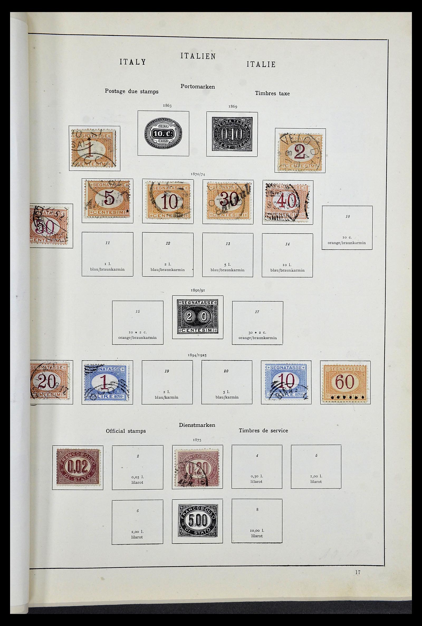 33619 018 - Postzegelverzameling 33619 Italiaanse gebieden/bezetting/koloniën 187