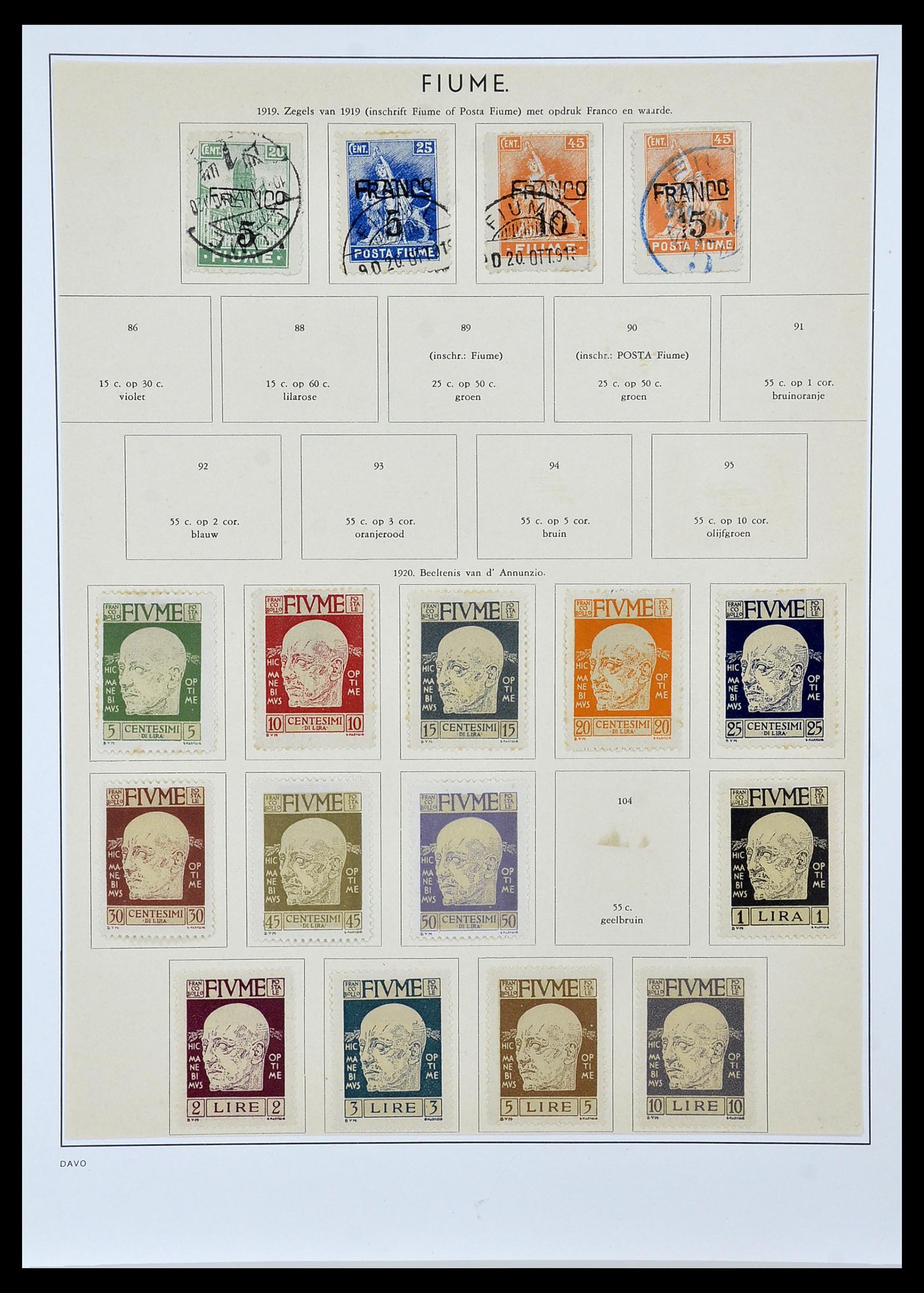 33619 062 - Postzegelverzameling 33619 Italiaanse gebieden/bezetting/koloniën 187