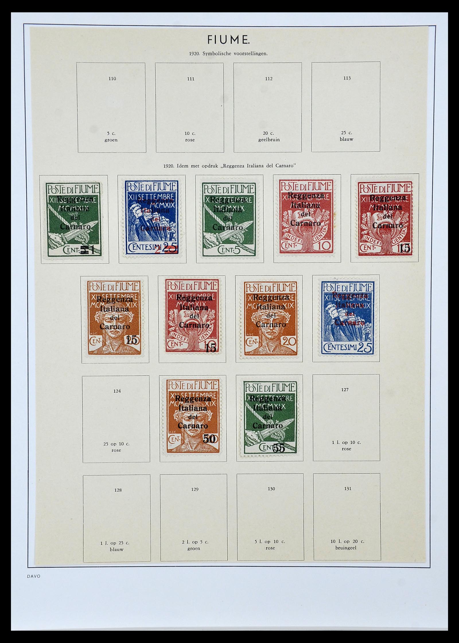 33619 063 - Postzegelverzameling 33619 Italiaanse gebieden/bezetting/koloniën 187
