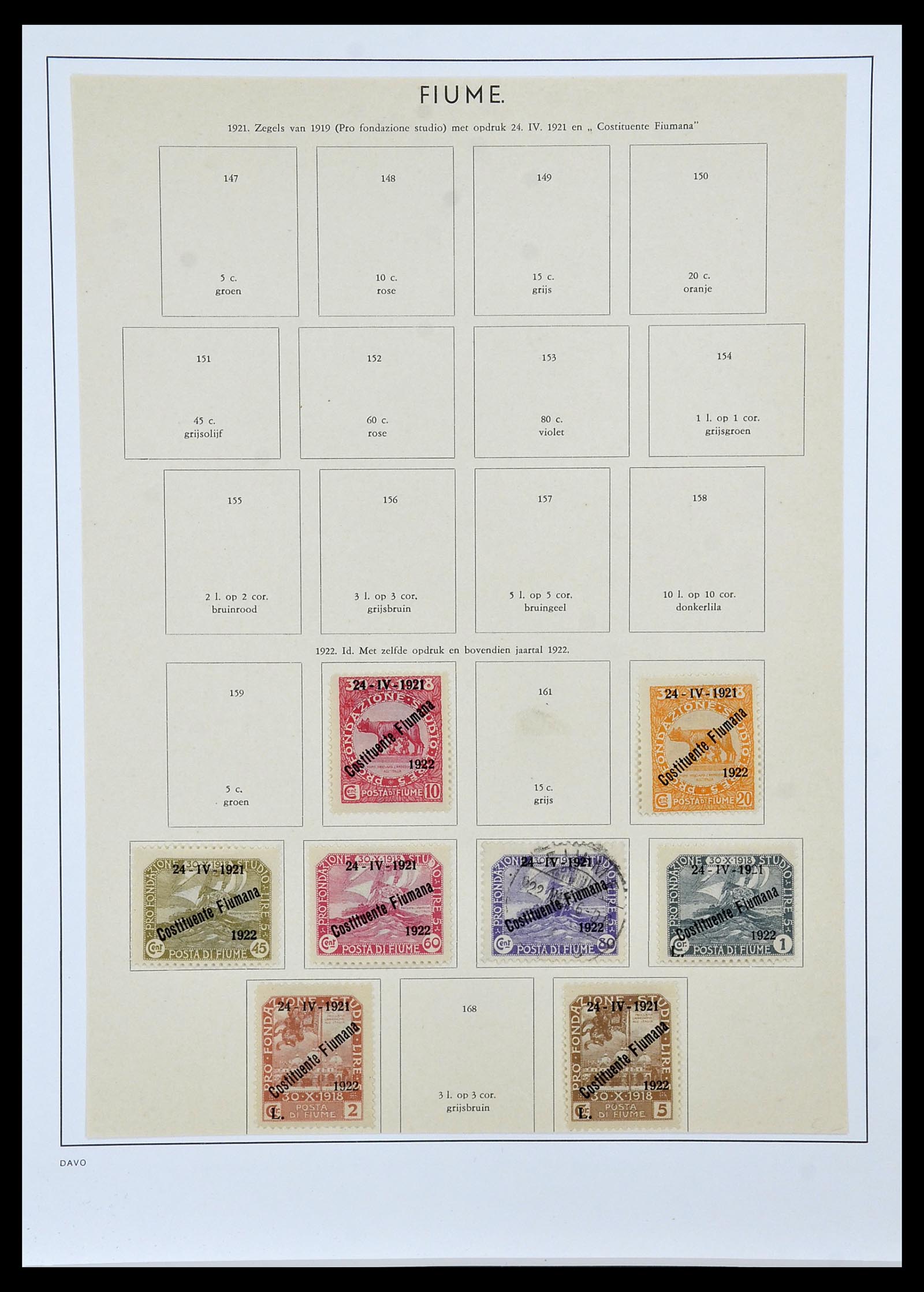 33619 065 - Postzegelverzameling 33619 Italiaanse gebieden/bezetting/koloniën 187