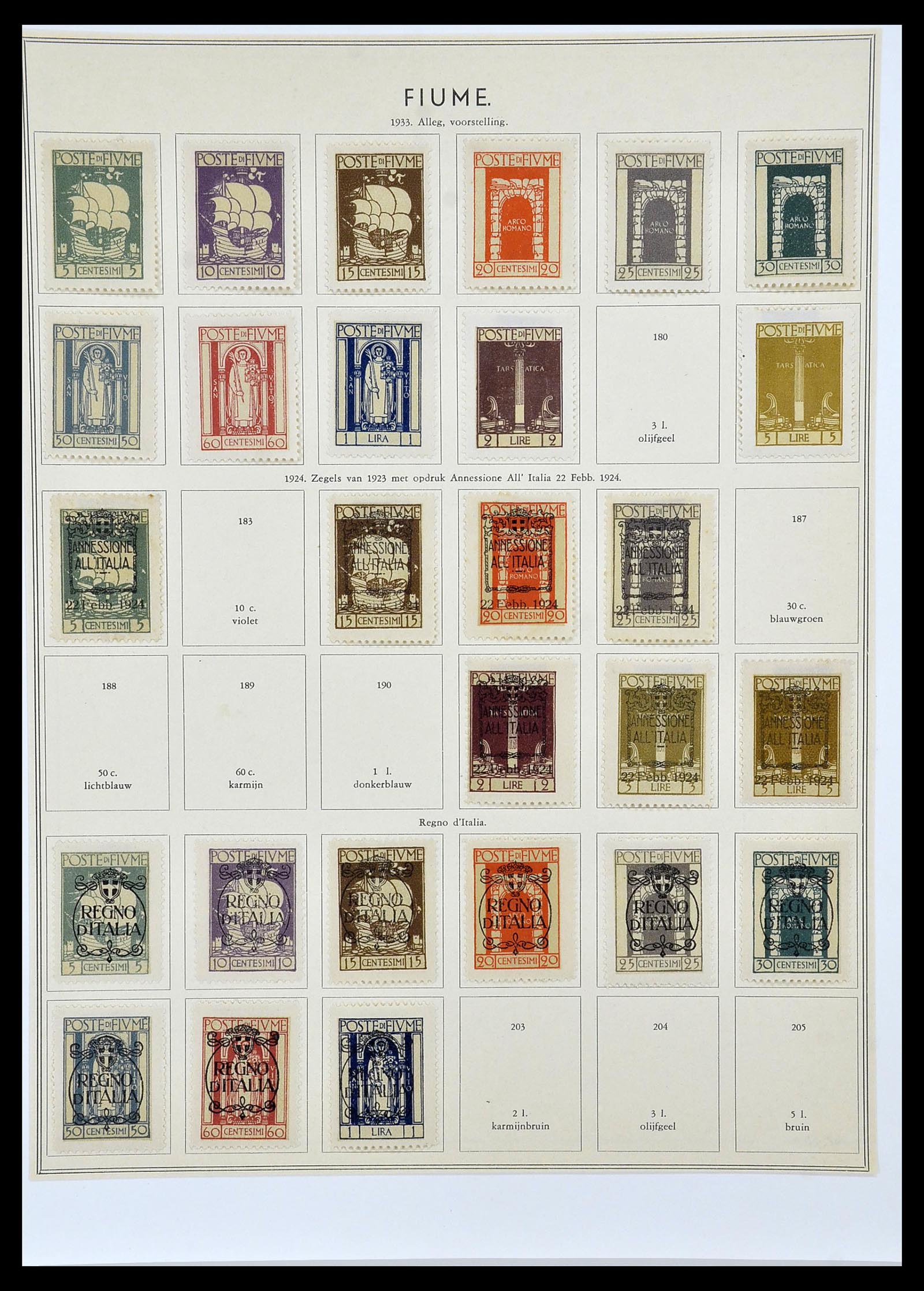 33619 066 - Postzegelverzameling 33619 Italiaanse gebieden/bezetting/koloniën 187