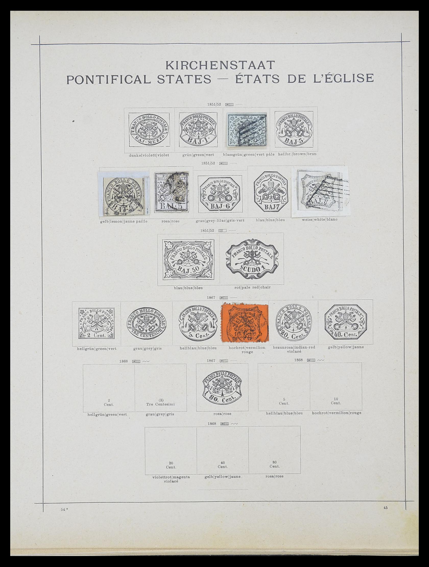 33620 002 - Stamp collection 33620 Italian States/Italy/territories 1851-1935.