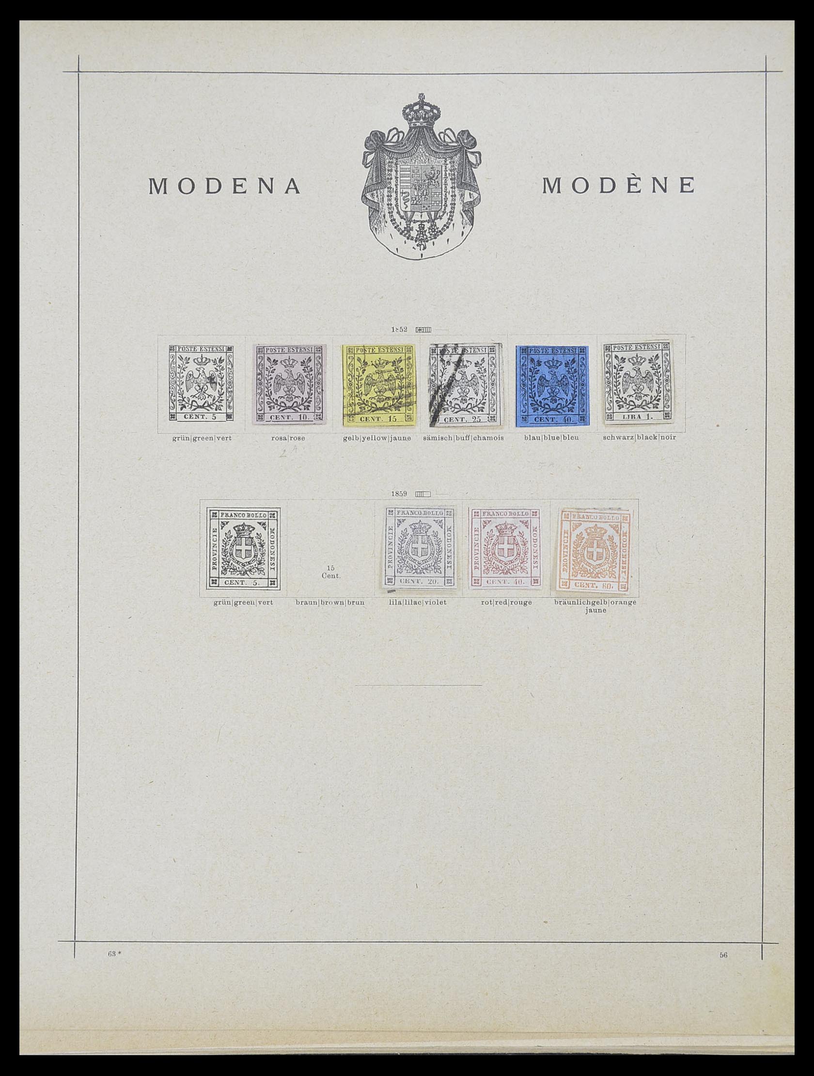 33620 003 - Stamp collection 33620 Italian States/Italy/territories 1851-1935.