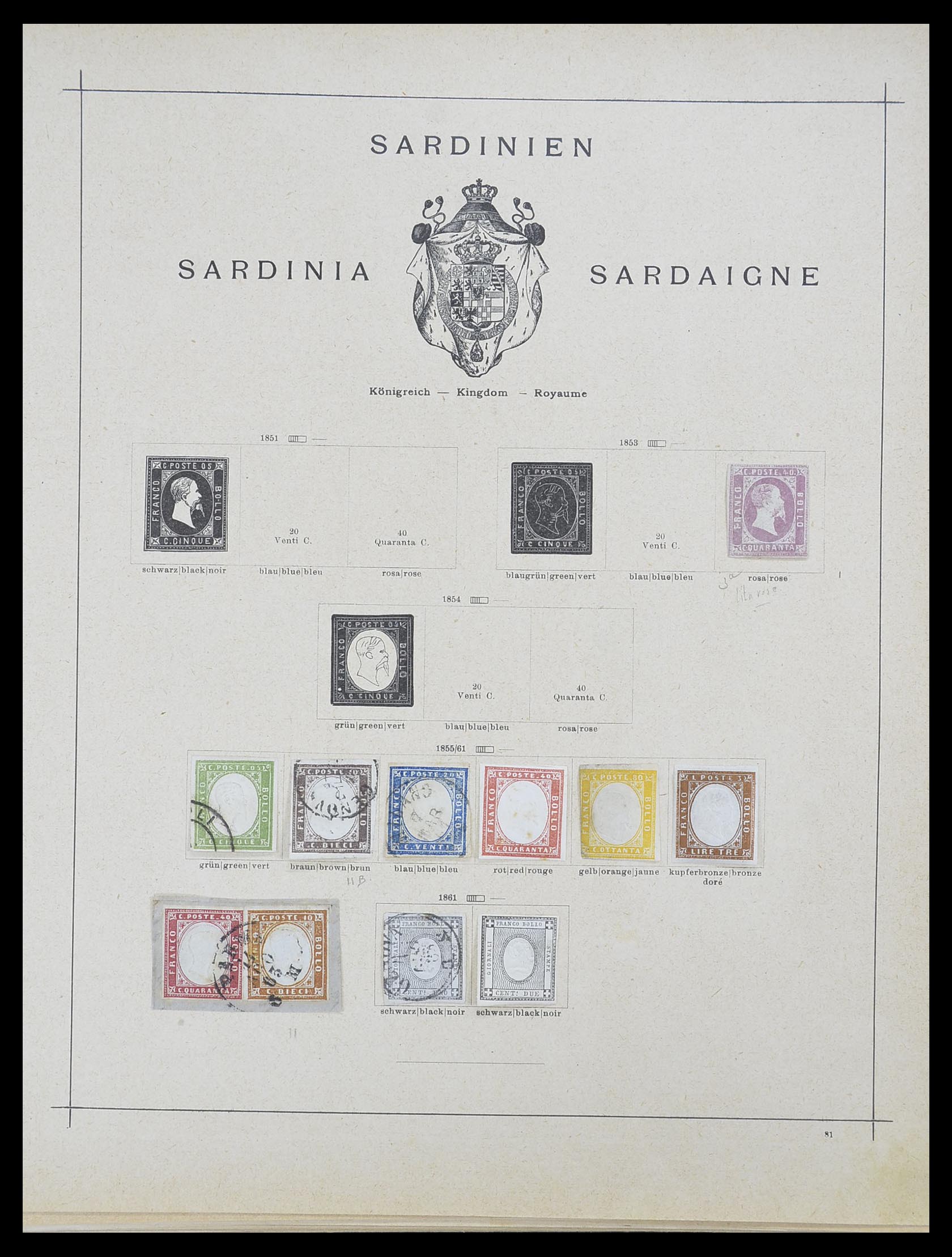 33620 006 - Postzegelverzameling 33620 Italiaanse Staten/Italië/gebieden 18510193