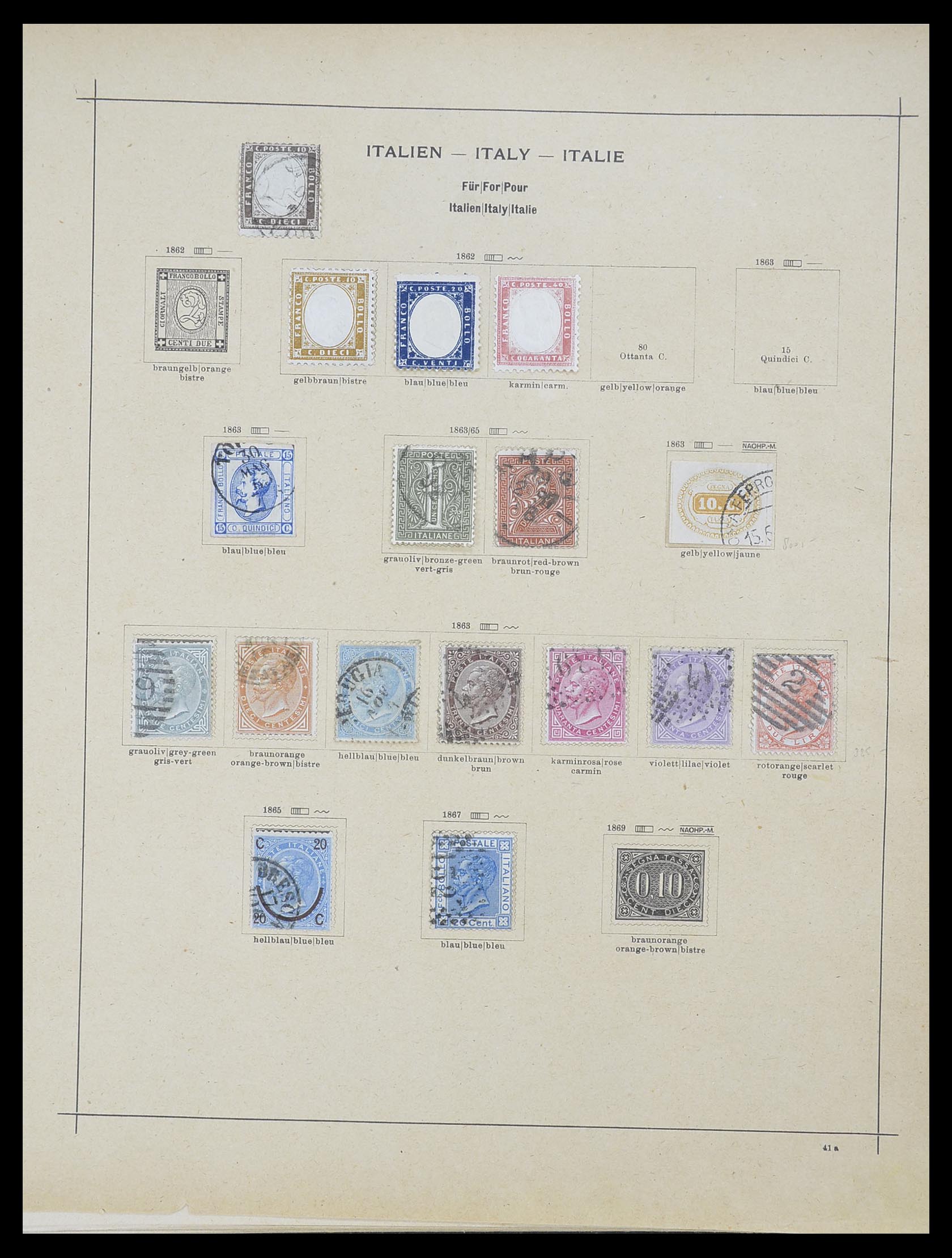 33620 009 - Postzegelverzameling 33620 Italiaanse Staten/Italië/gebieden 18510193