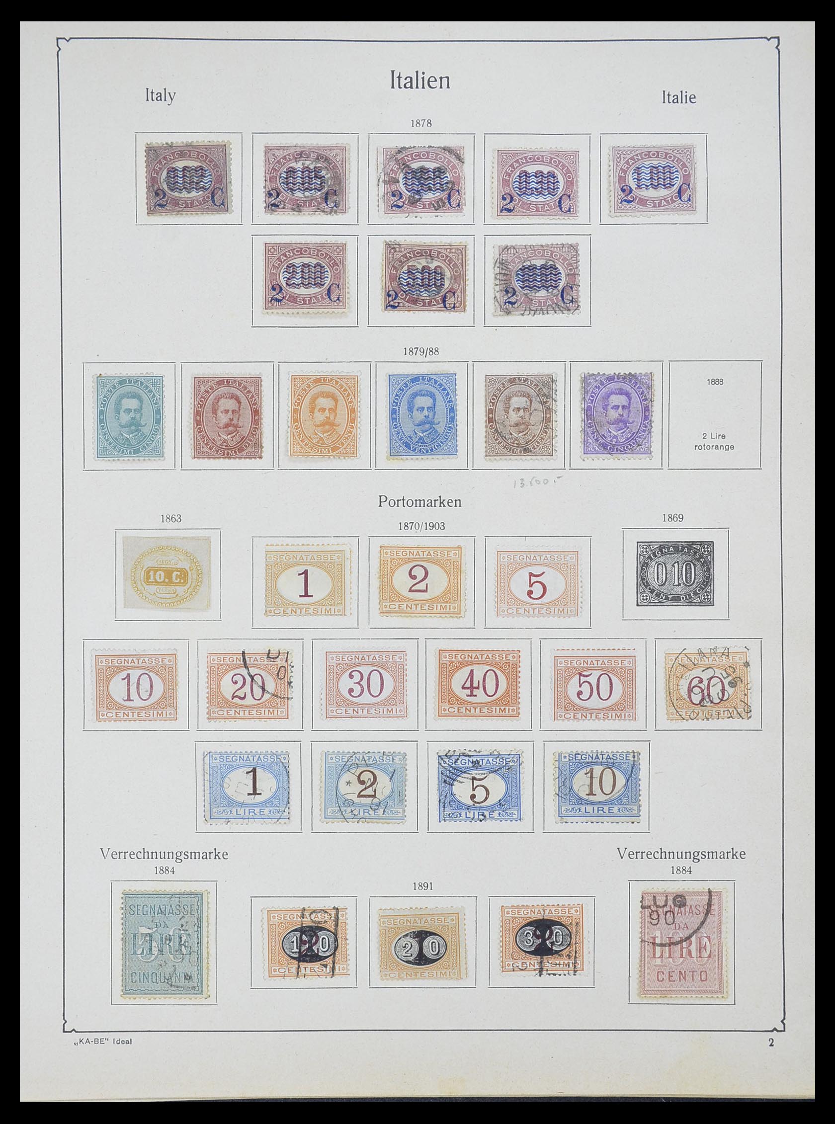 33620 010 - Stamp collection 33620 Italian States/Italy/territories 1851-1935.