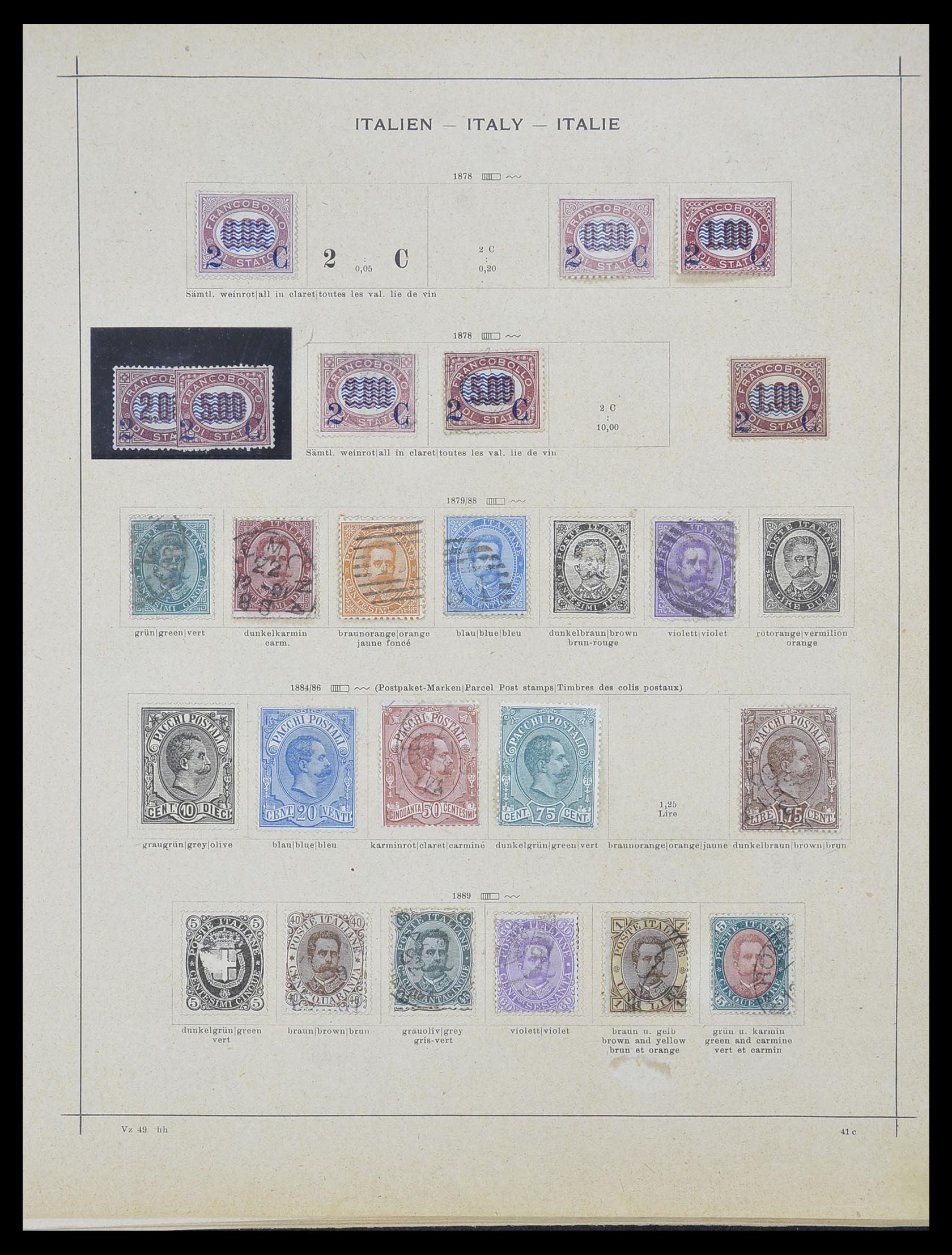 33620 012 - Stamp collection 33620 Italian States/Italy/territories 1851-1935.