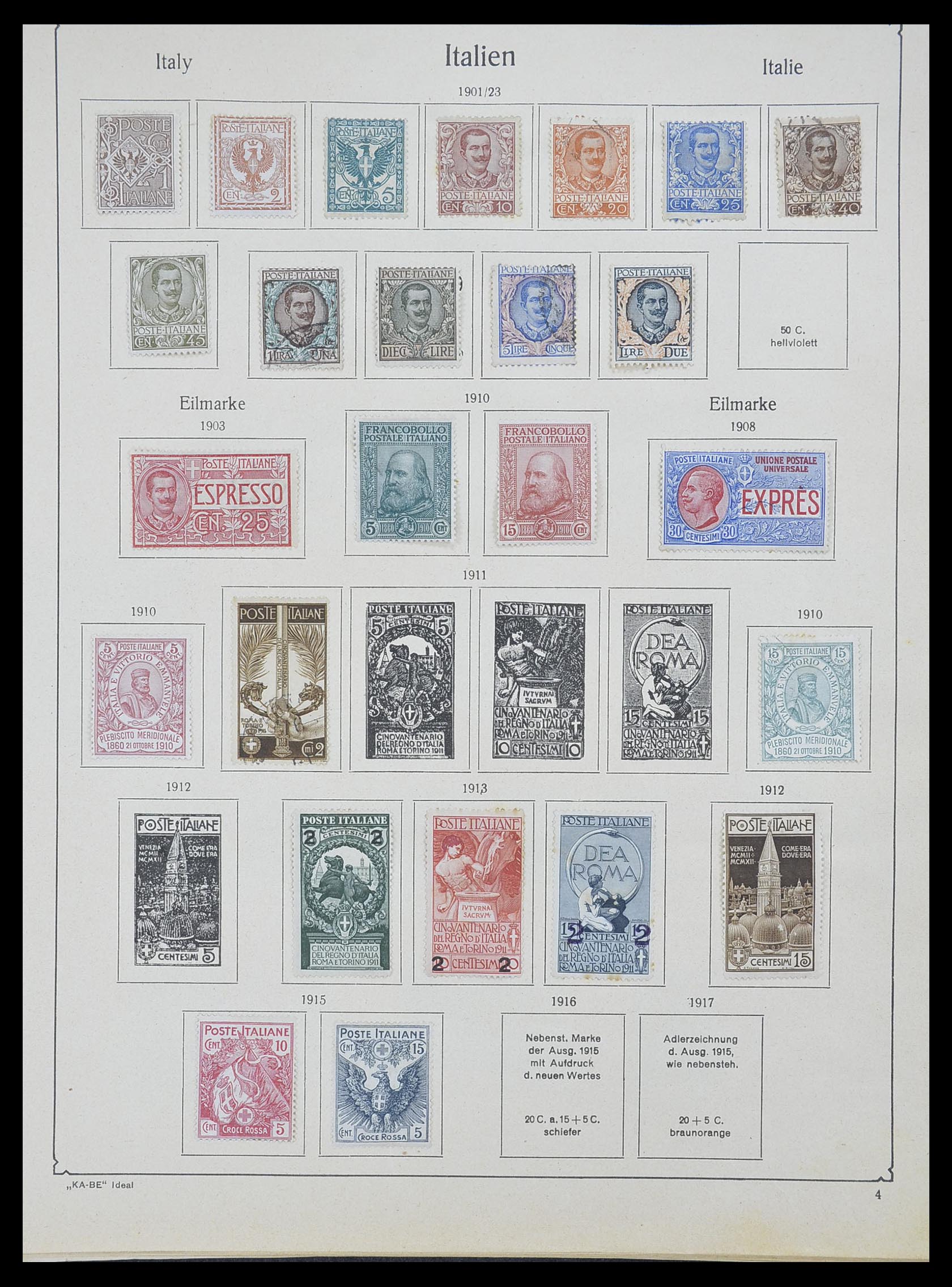 33620 015 - Stamp collection 33620 Italian States/Italy/territories 1851-1935.