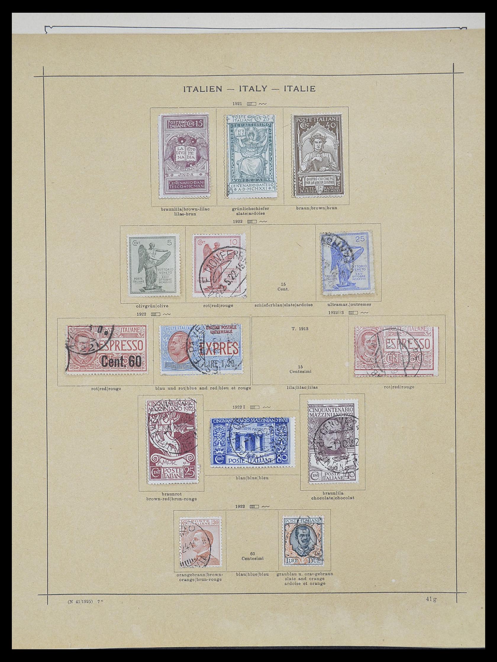 33620 020 - Stamp collection 33620 Italian States/Italy/territories 1851-1935.