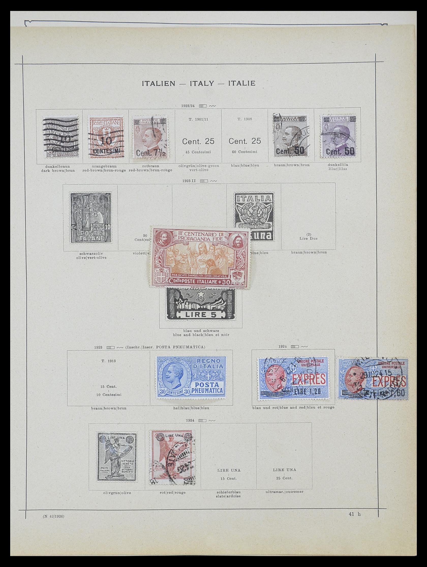 33620 021 - Stamp collection 33620 Italian States/Italy/territories 1851-1935.