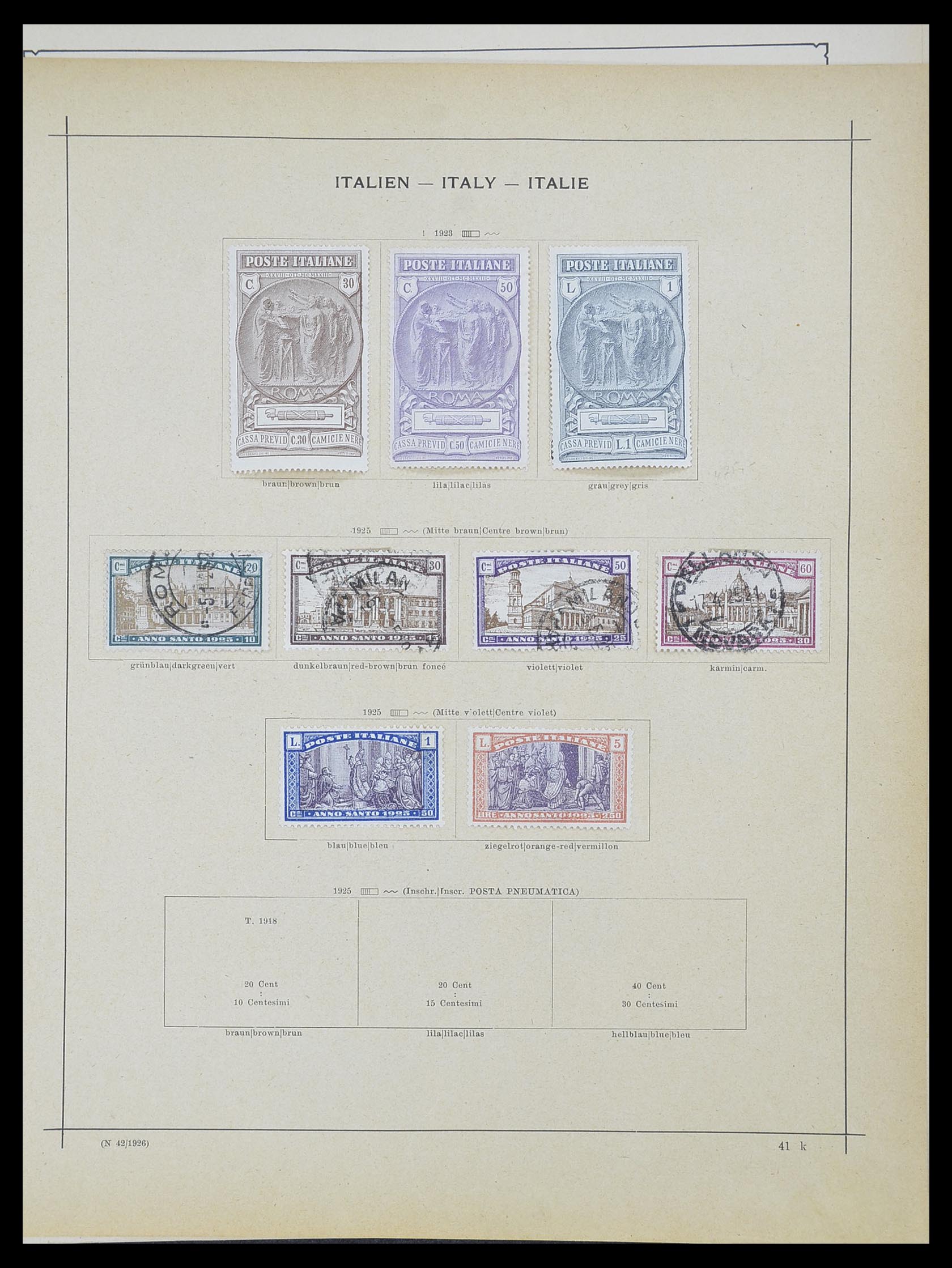 33620 024 - Stamp collection 33620 Italian States/Italy/territories 1851-1935.