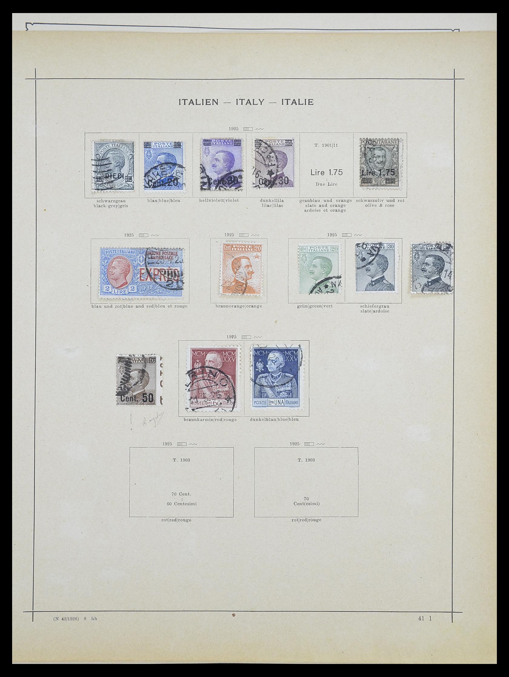 33620 026 - Stamp collection 33620 Italian States/Italy/territories 1851-1935.