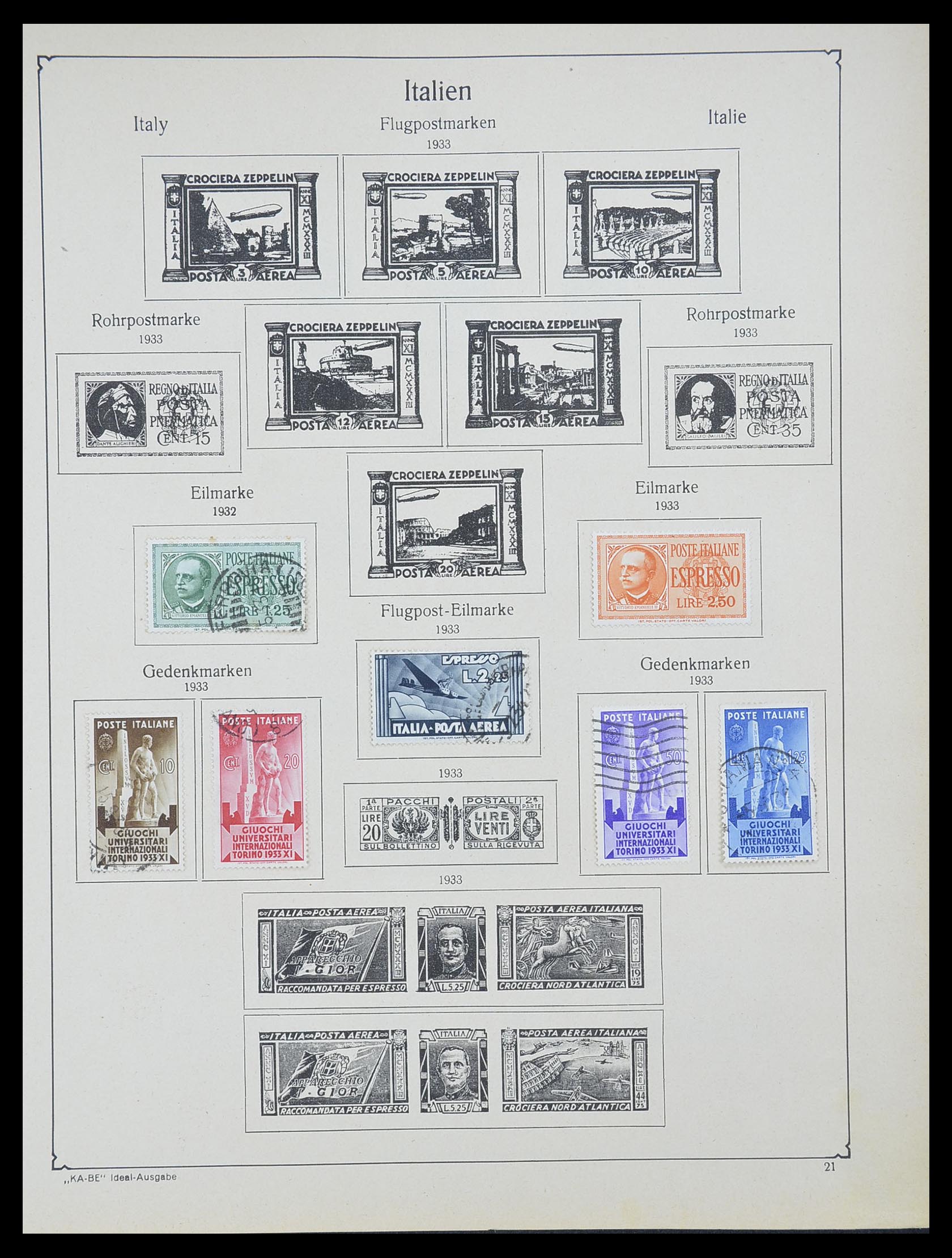33620 038 - Stamp collection 33620 Italian States/Italy/territories 1851-1935.