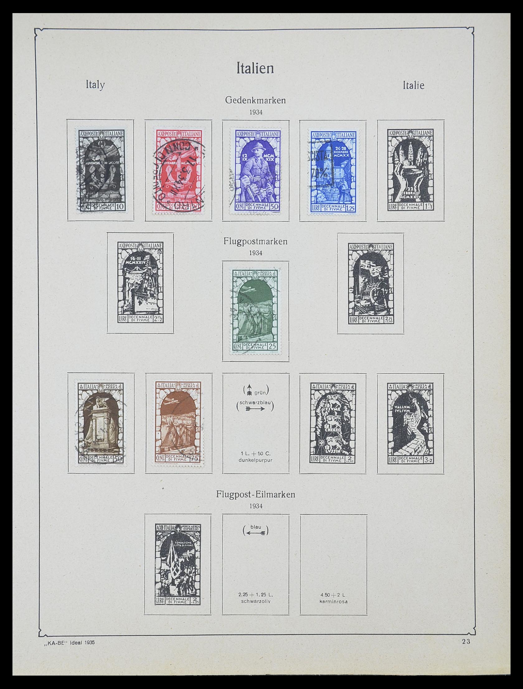 33620 040 - Stamp collection 33620 Italian States/Italy/territories 1851-1935.