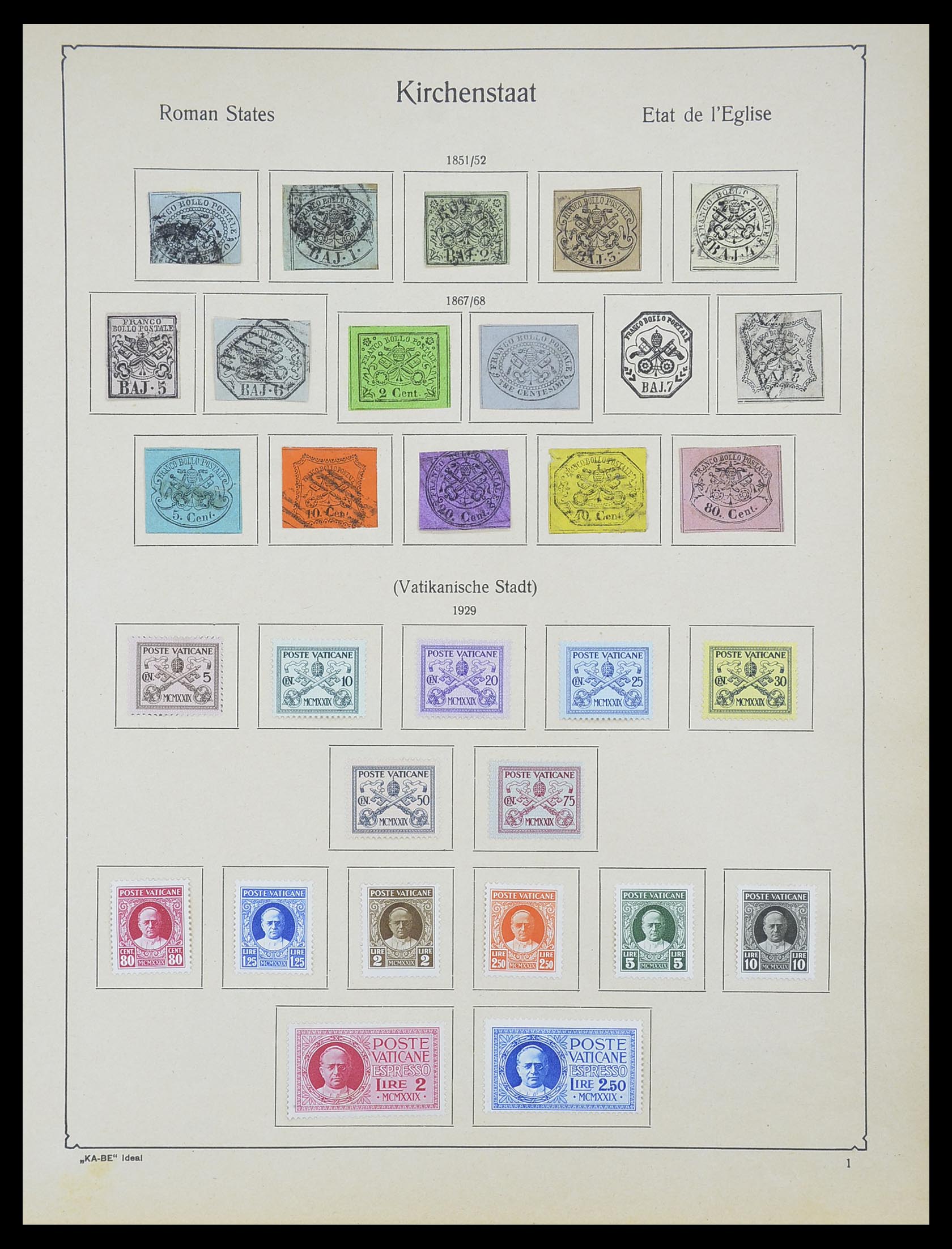33620 047 - Stamp collection 33620 Italian States/Italy/territories 1851-1935.