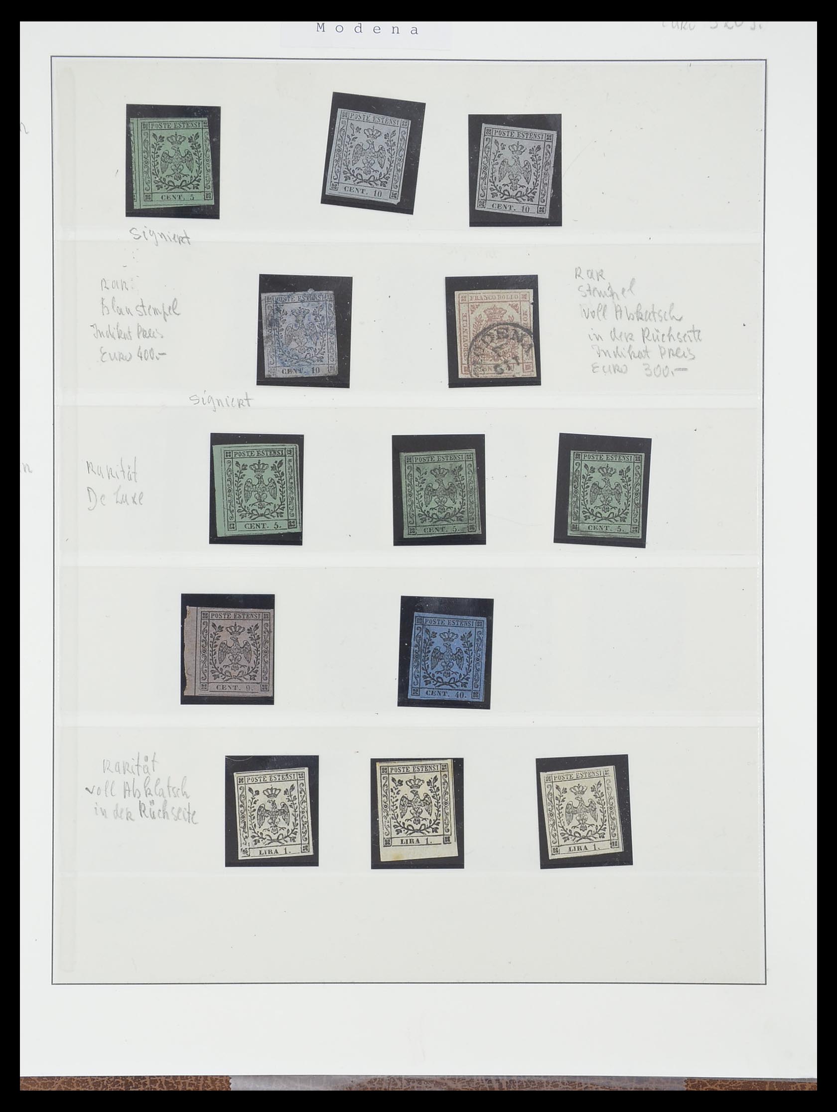 33621 006 - Postzegelverzameling 33621 Italiaanse Staten supercollectie 1851-1868