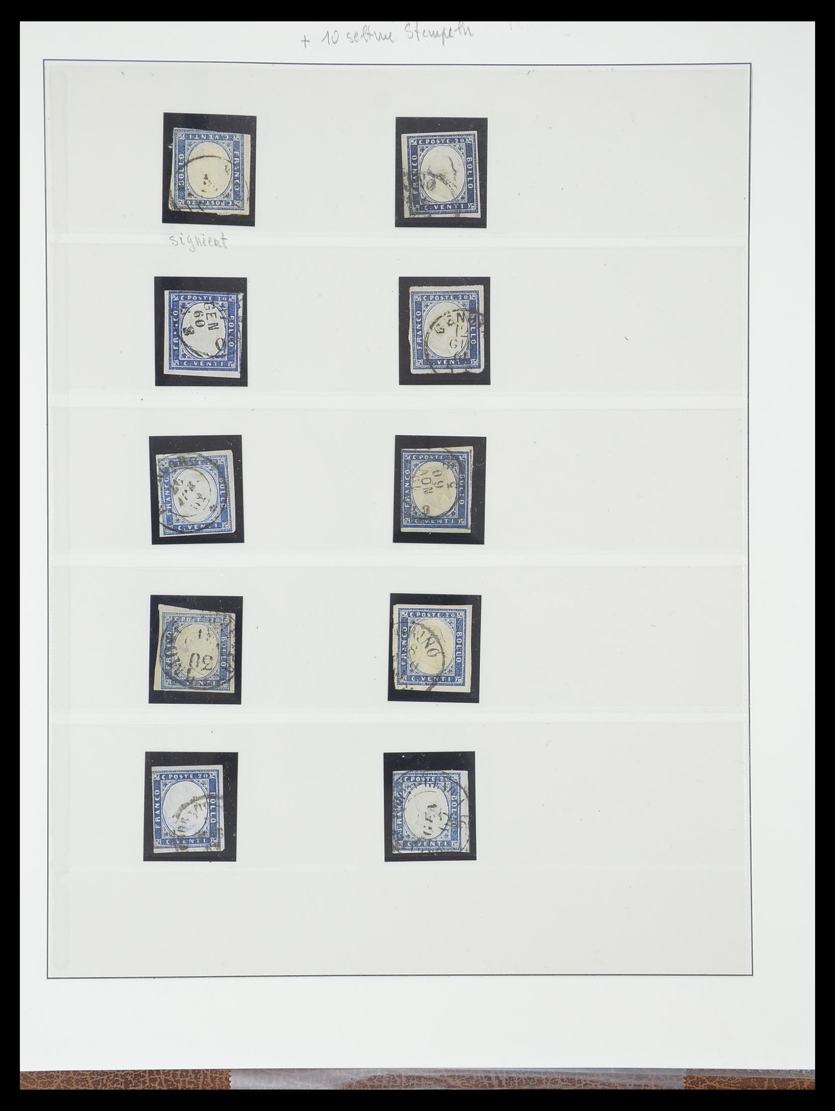 33621 016 - Stamp collection 33621 Italian States supercollection 1851-1868.