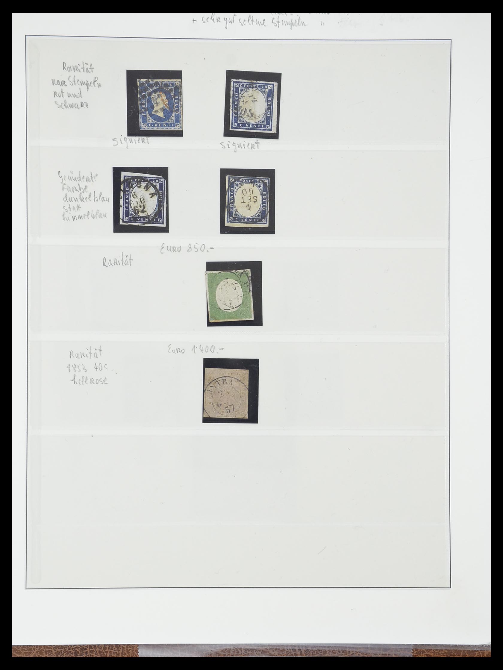 33621 018 - Postzegelverzameling 33621 Italiaanse Staten supercollectie 1851-1868