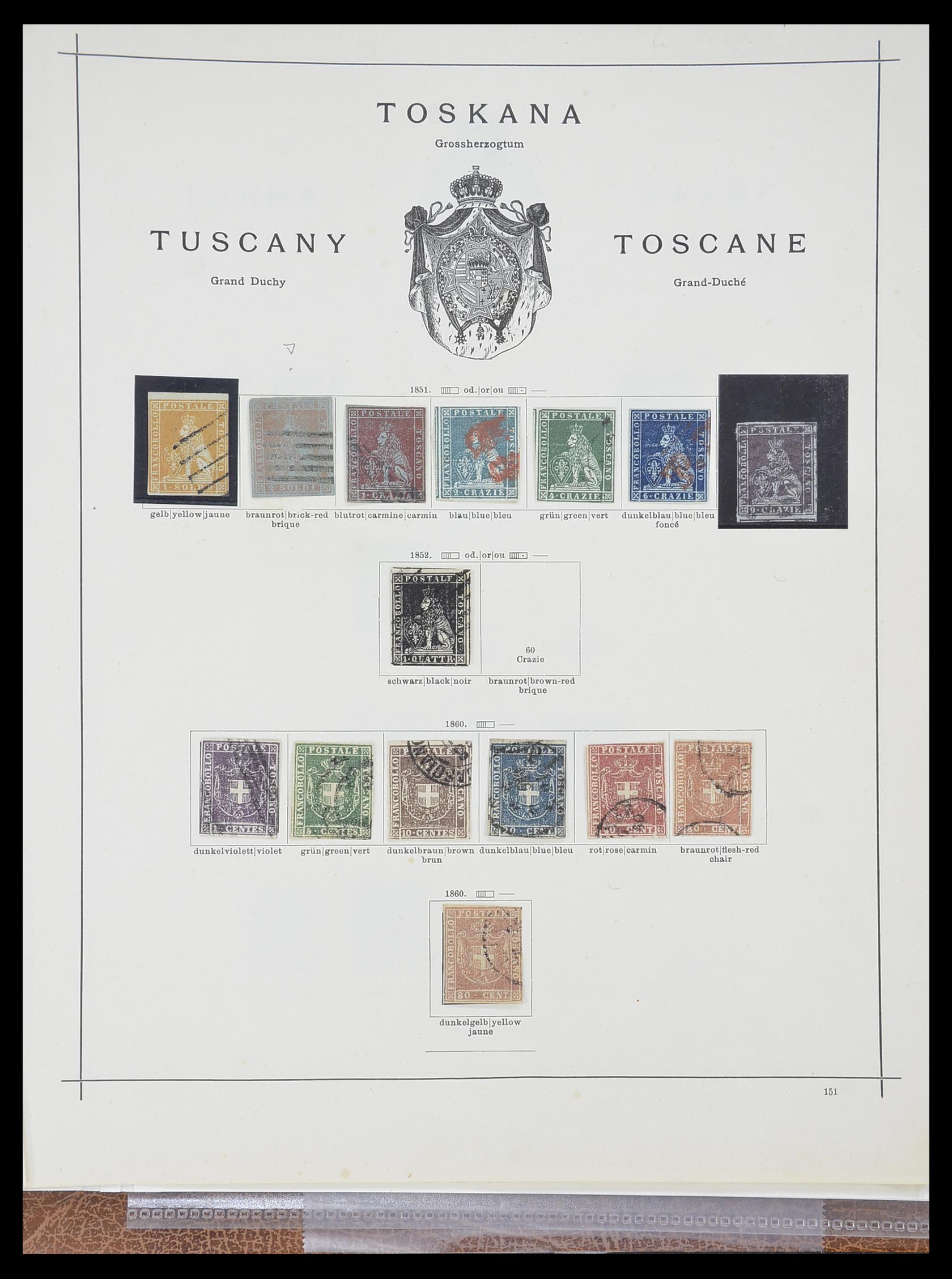 33621 026 - Stamp collection 33621 Italian States supercollection 1851-1868.