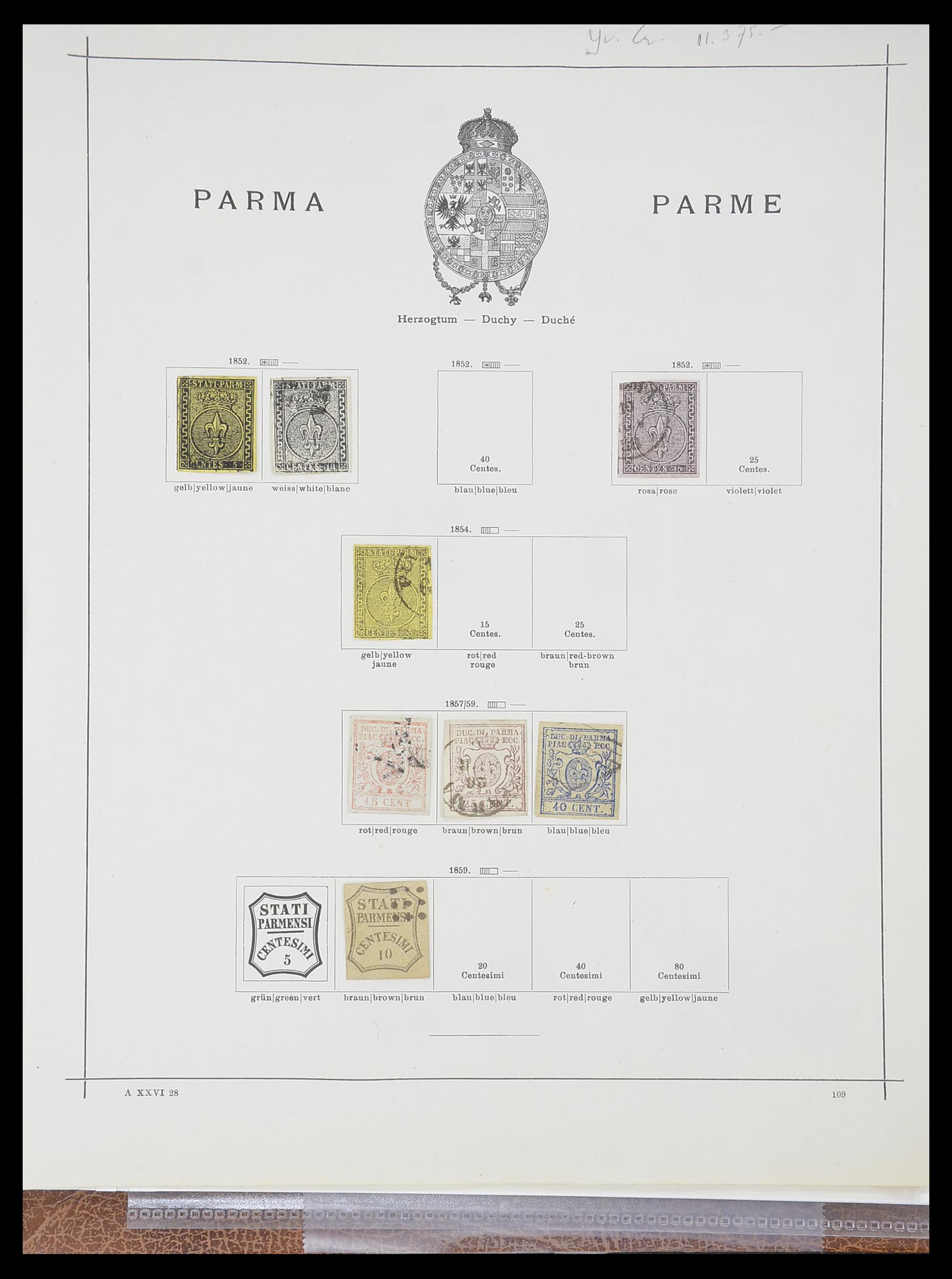 33621 027 - Stamp collection 33621 Italian States supercollection 1851-1868.