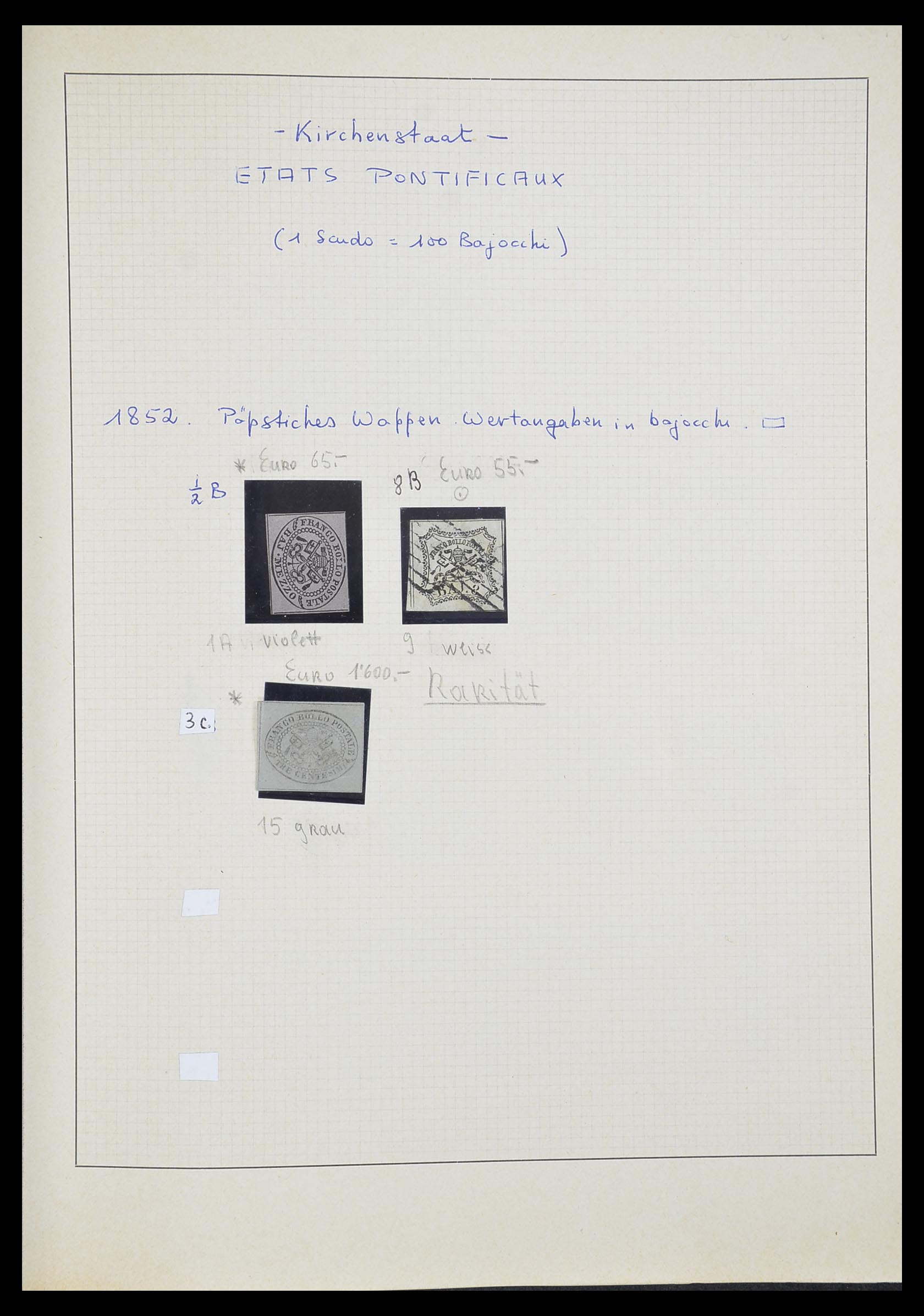 33621 030 - Postzegelverzameling 33621 Italiaanse Staten supercollectie 1851-1868