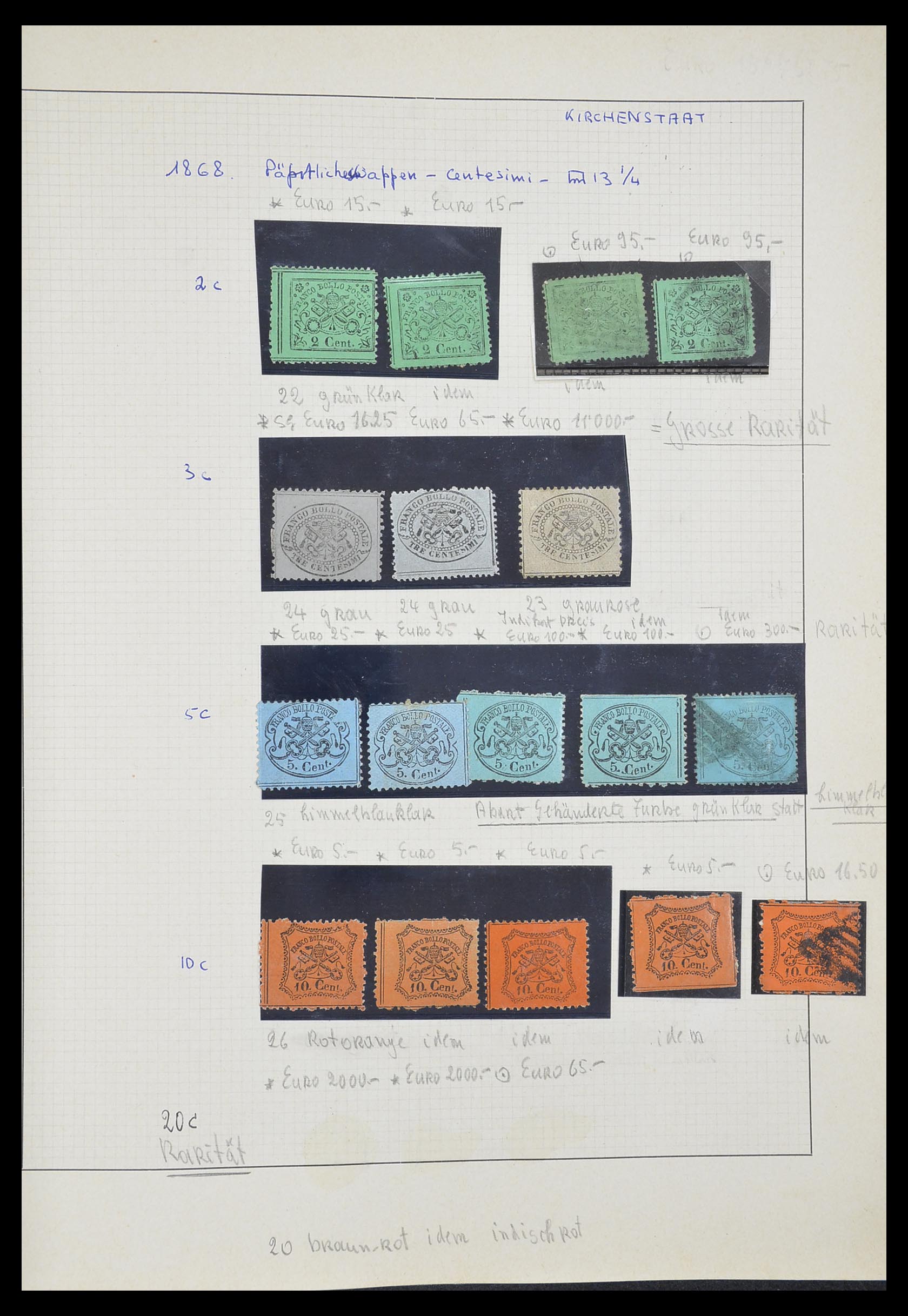 33621 033 - Postzegelverzameling 33621 Italiaanse Staten supercollectie 1851-1868