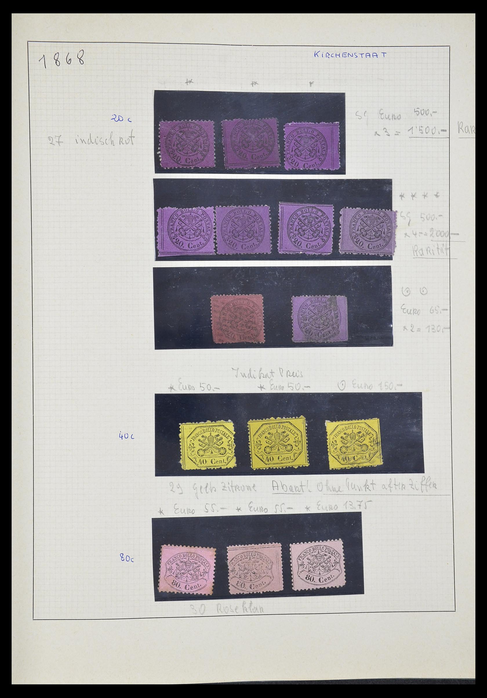 33621 034 - Postzegelverzameling 33621 Italiaanse Staten supercollectie 1851-1868