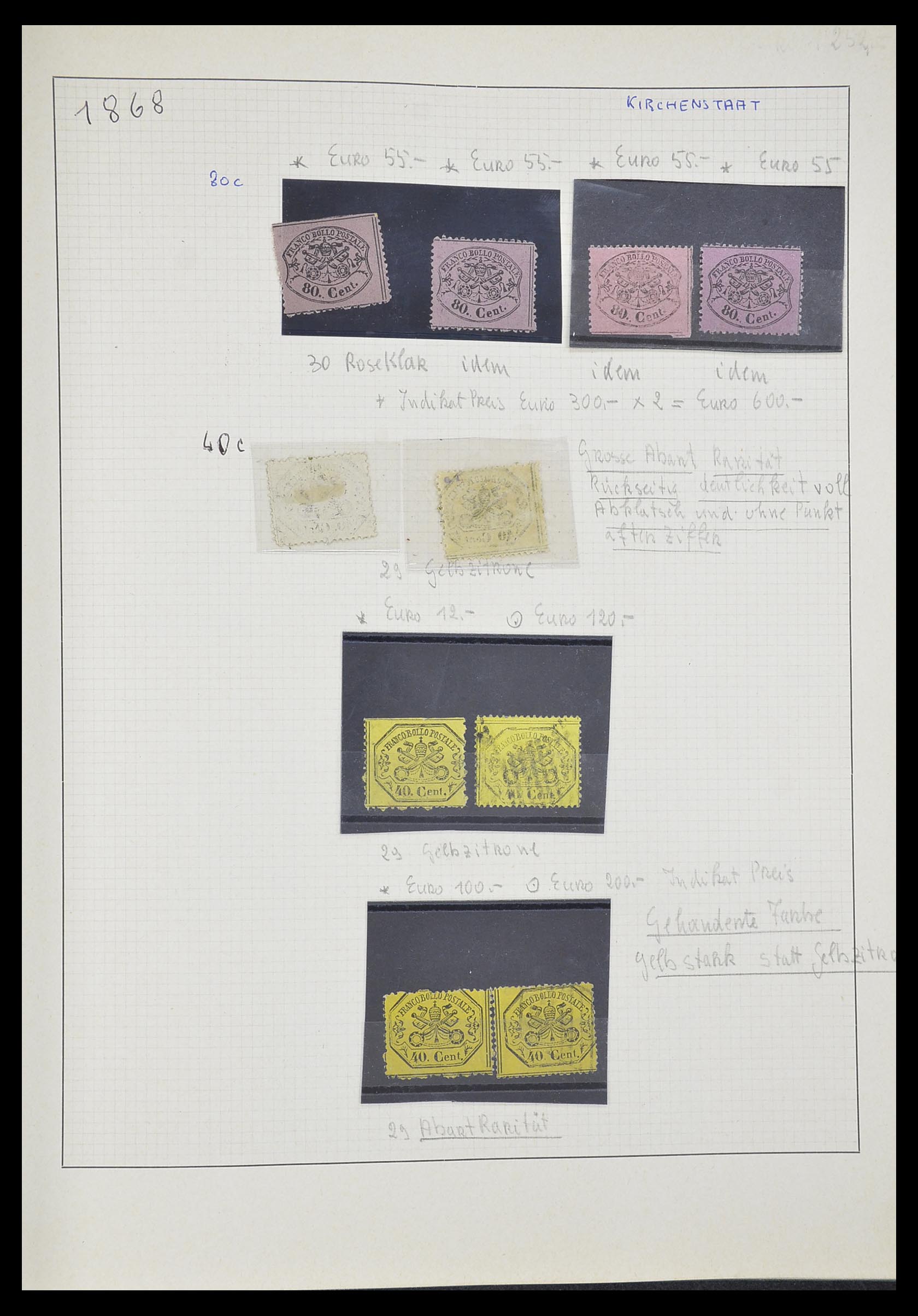 33621 035 - Postzegelverzameling 33621 Italiaanse Staten supercollectie 1851-1868